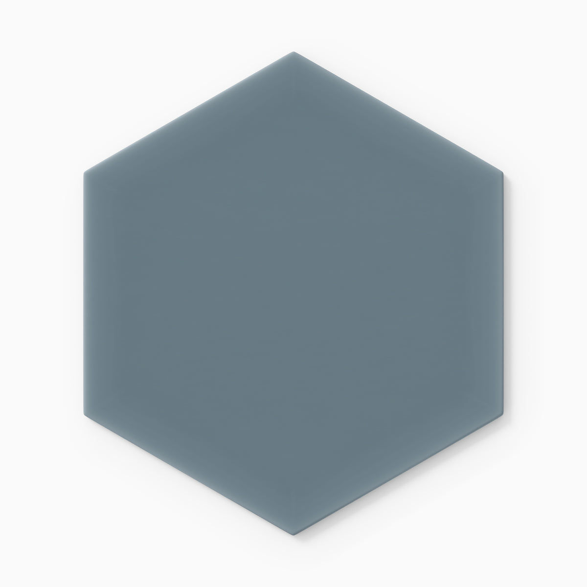 8" Hexagon Original Ceramic Tile in Nautical Matte