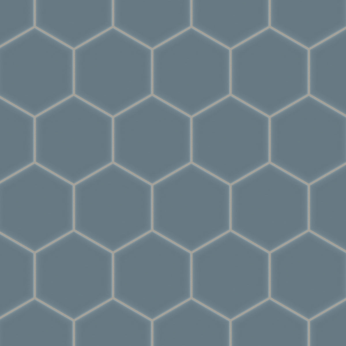 8" Hexagon Original Ceramic Tile in Nautical Matte
