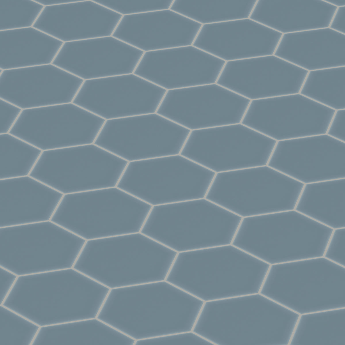 8" Hexagon Original Ceramic Tile in Nautical Matte