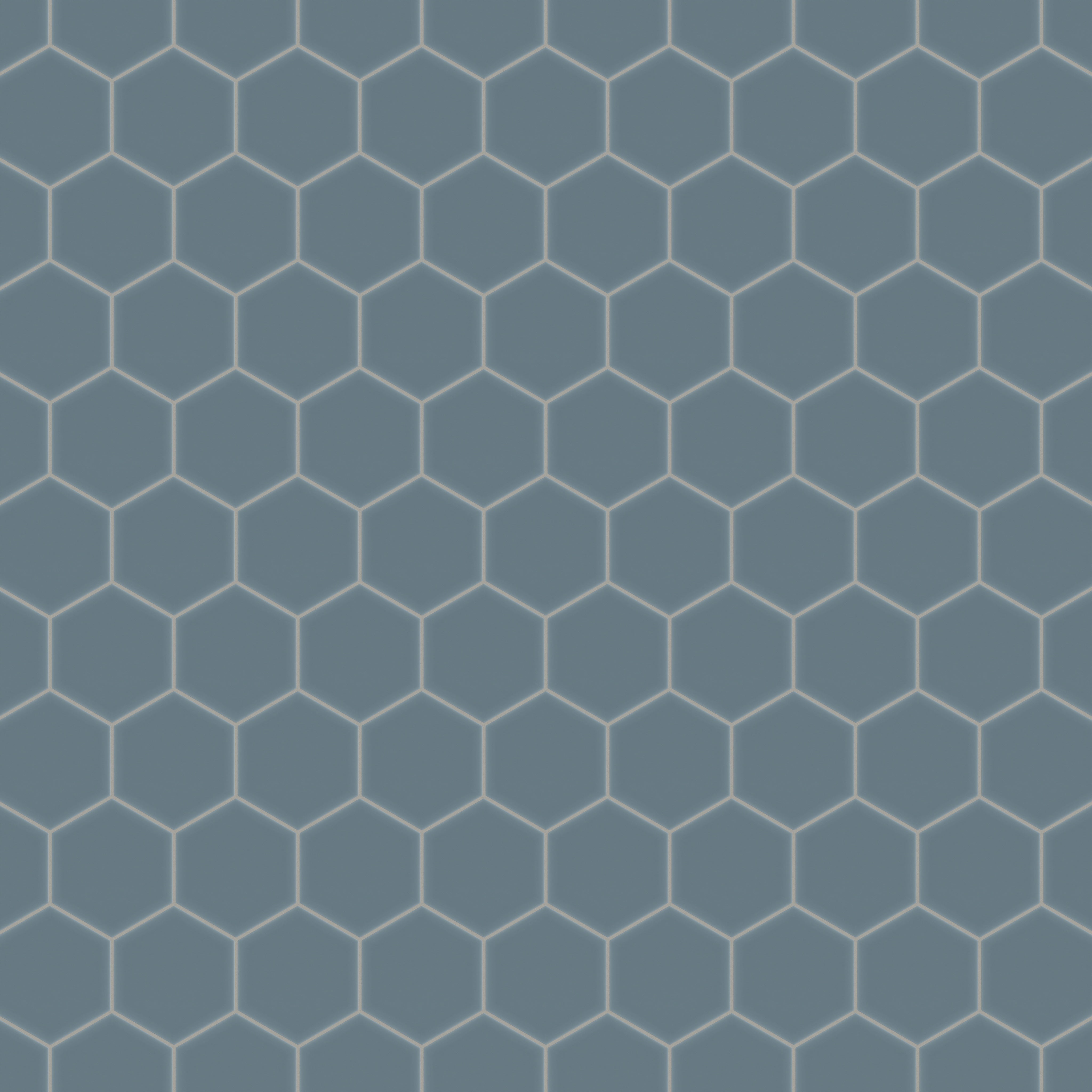 8" Hexagon Original Ceramic Tile in Nautical Matte