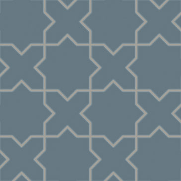 Star & Cross Original Ceramic Tile in Nautical Matte