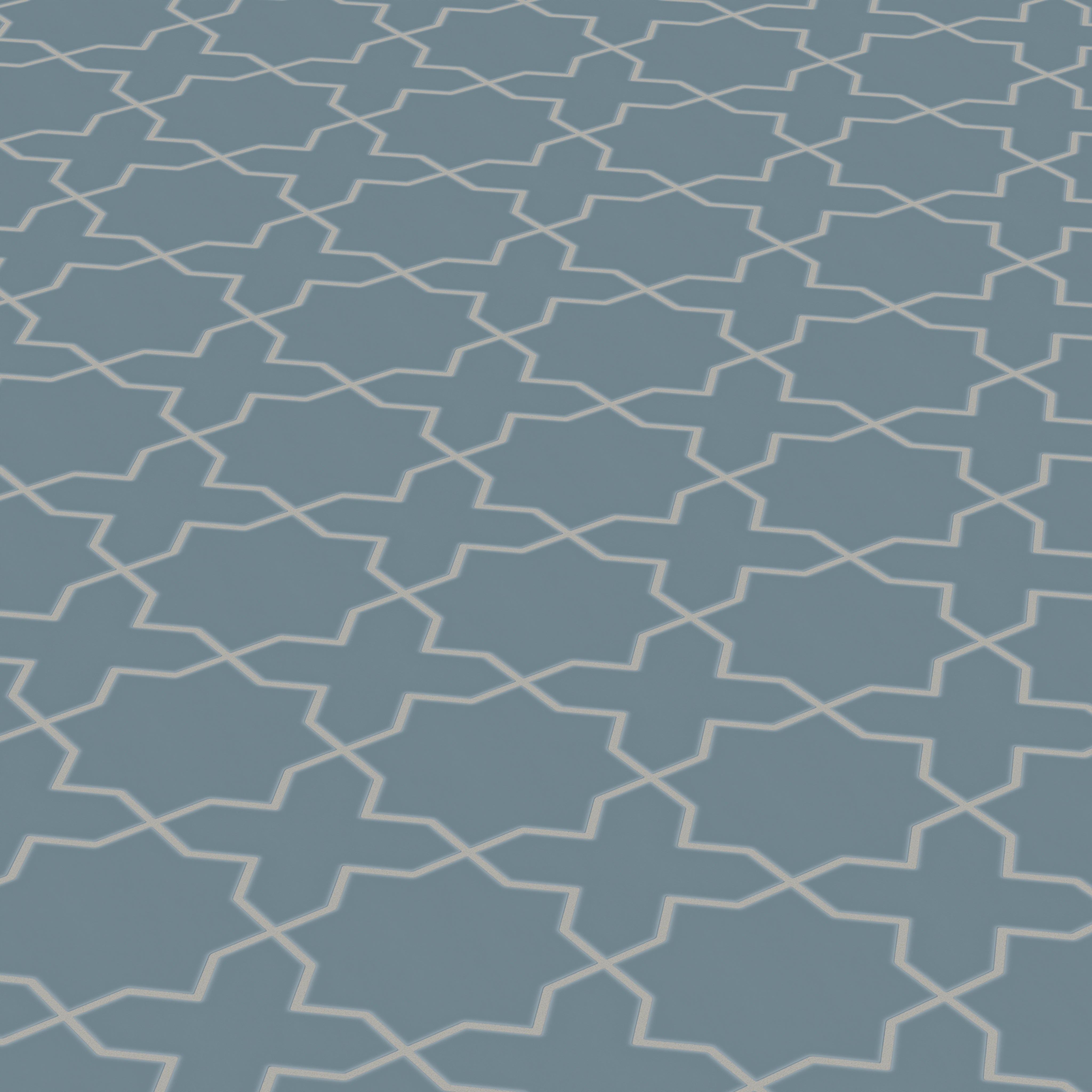 Star & Cross Original Ceramic Tile in Nautical Matte