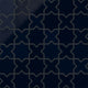 Mini Star & Cross Original Ceramic Tile in Navy Blue Gloss