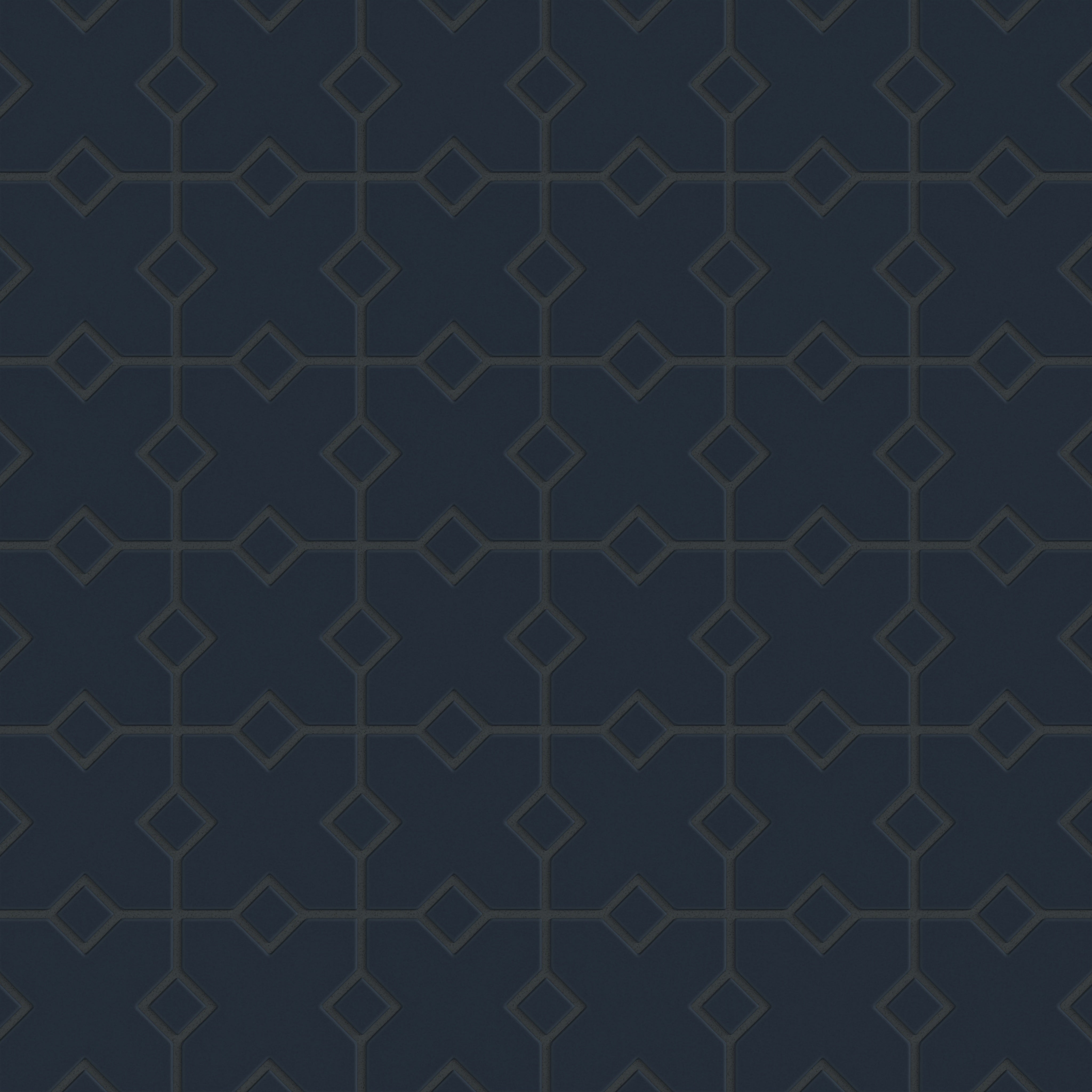 Hacienda Sheeted Original Ceramic Tile in Navy Blue Matte