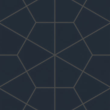Hexite Original Ceramic Tile in Navy Blue Matte