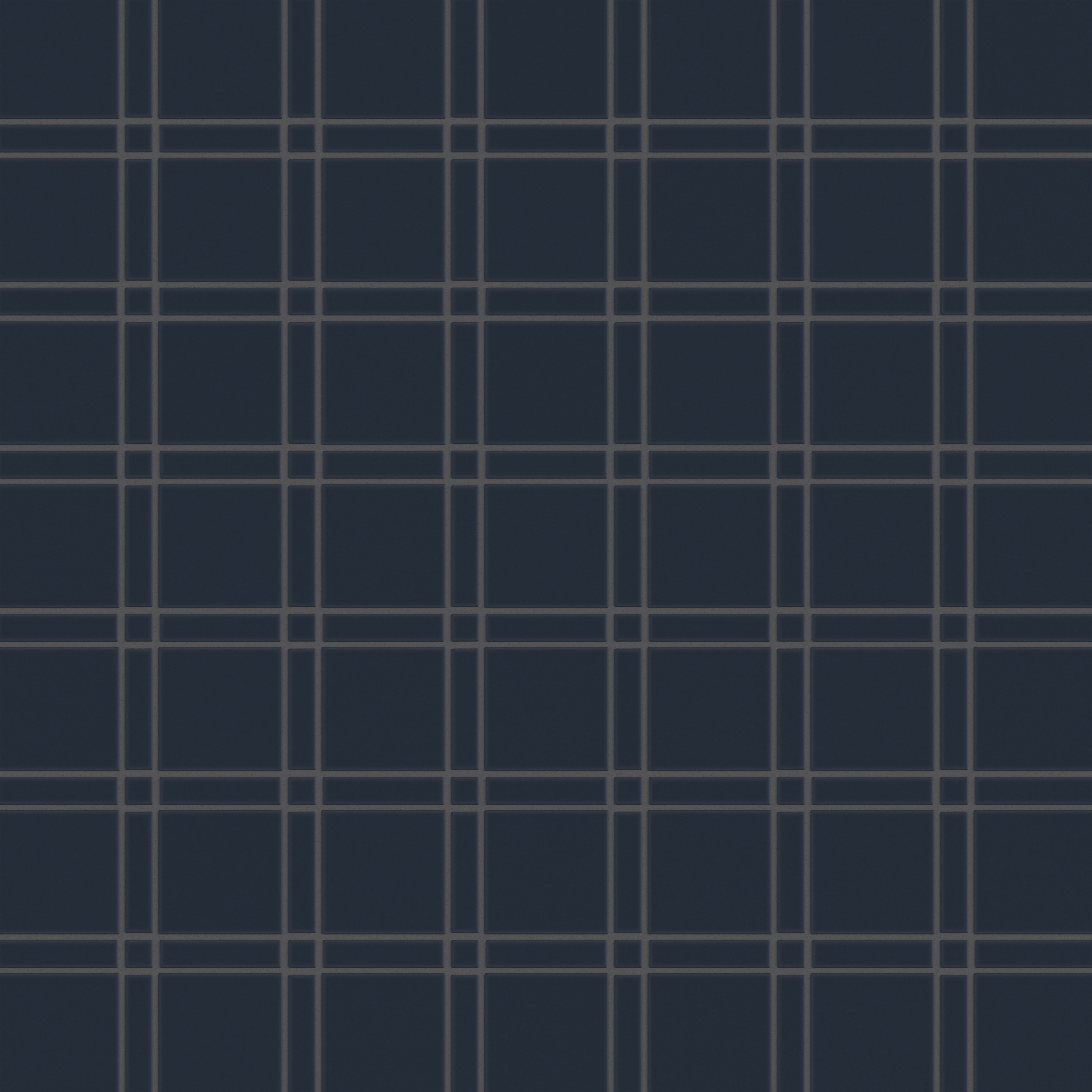 Lattice Sheeted Original Ceramic Tile in Navy Blue Matte
