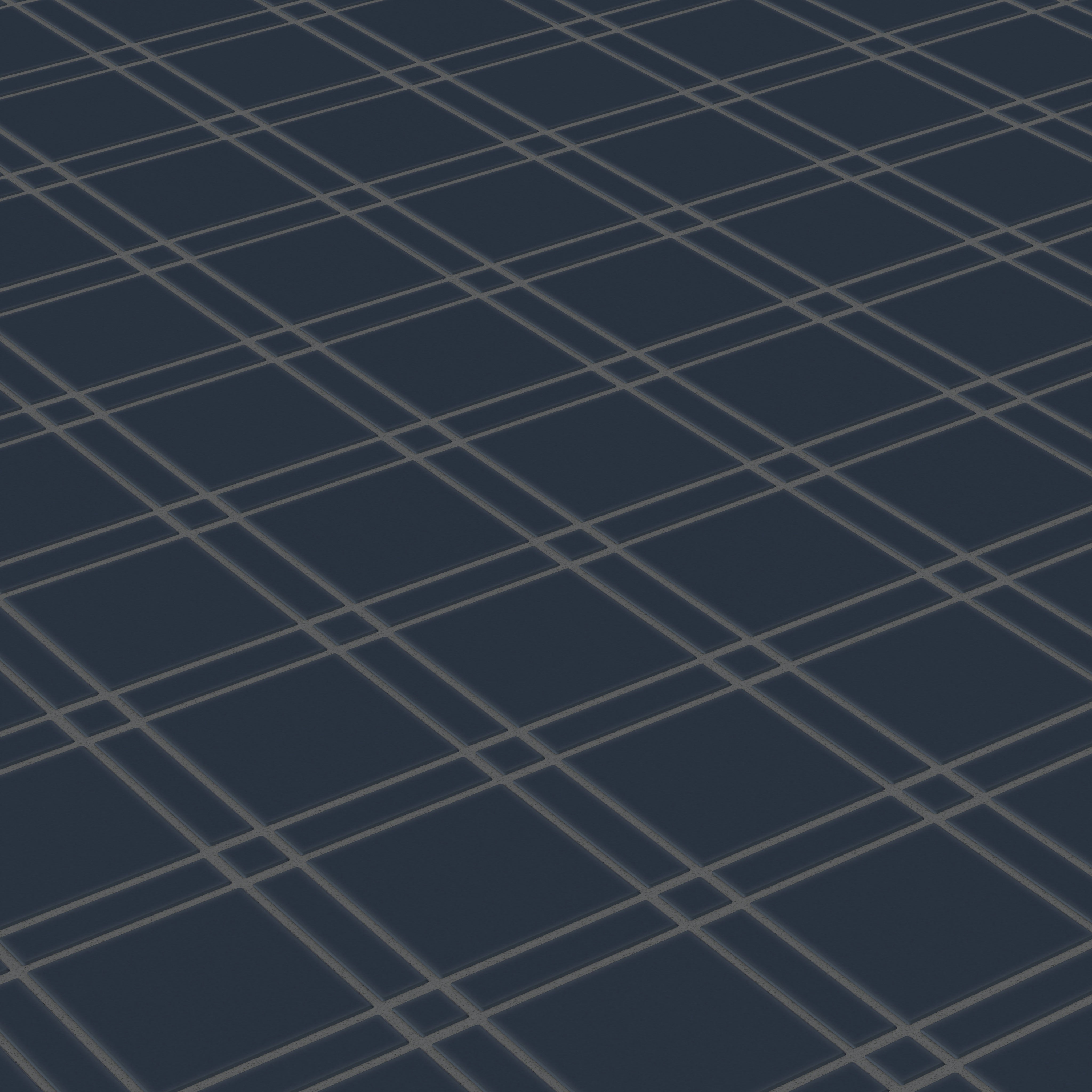Lattice Sheeted Original Ceramic Tile in Navy Blue Matte