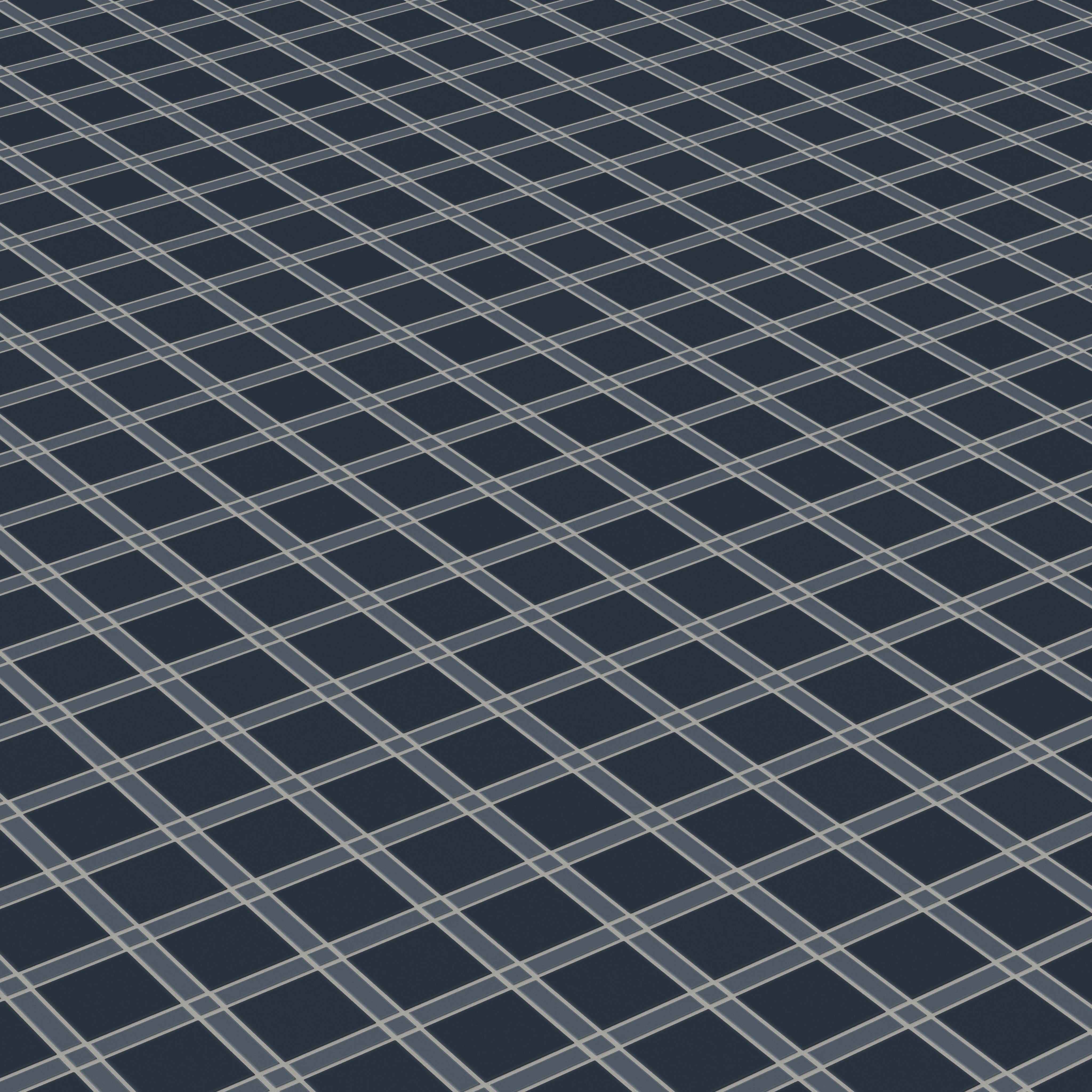 Lattice Sheeted Original Ceramic Tile in Slate Blue Matte & Navy Blue Matte
