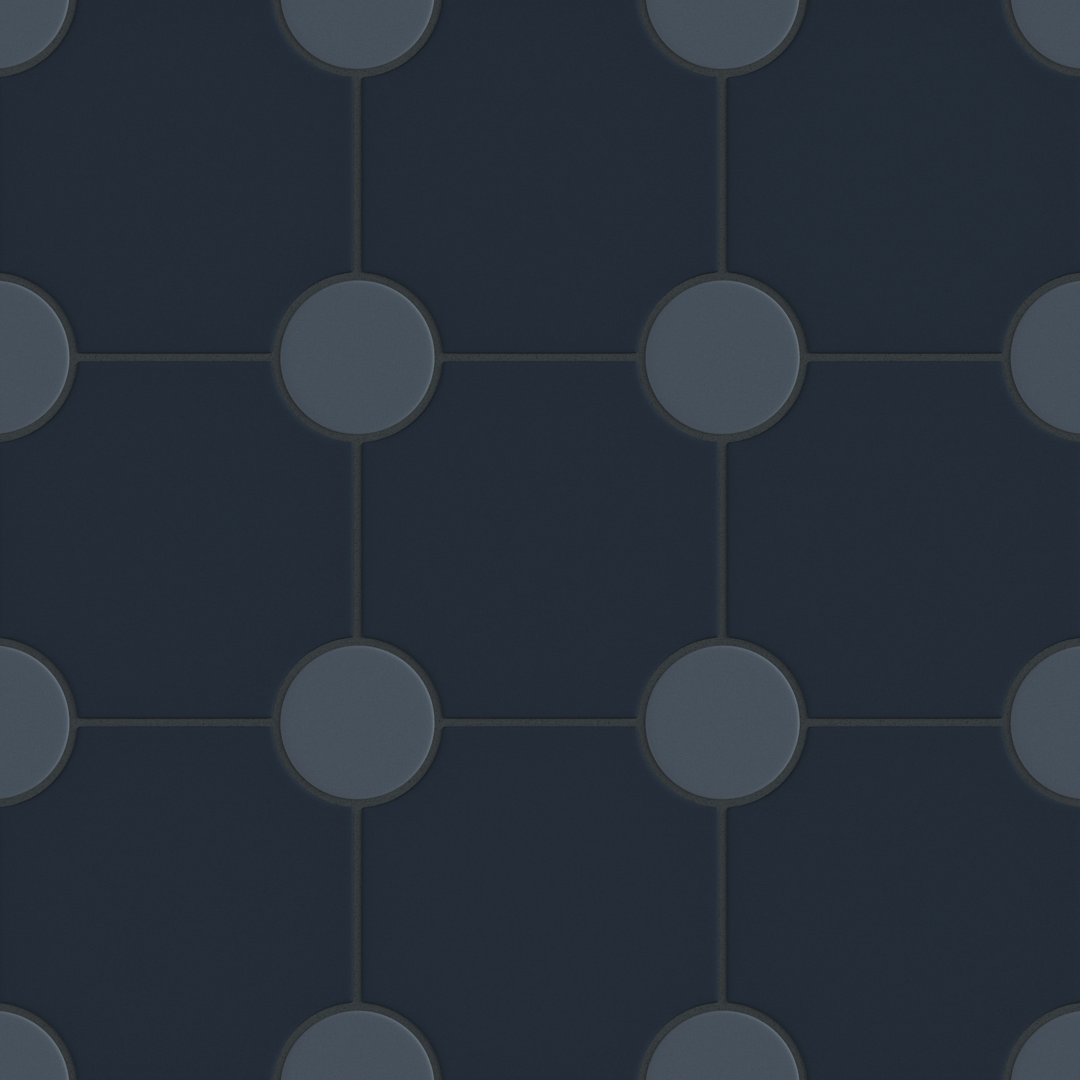 Portico Original Ceramic Tile in Navy Blue Matte & Slate Blue Matte