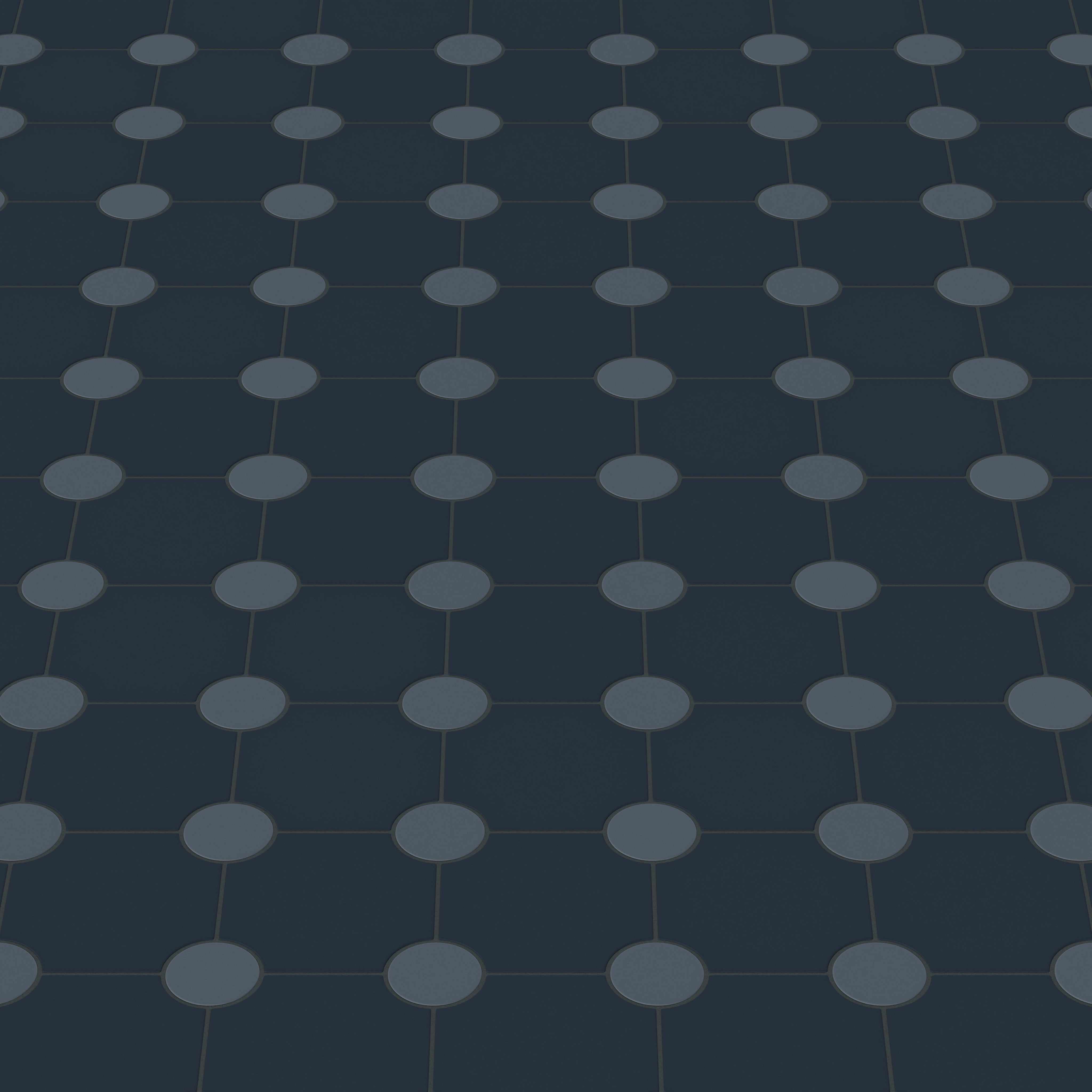 Portico Original Ceramic Tile in Navy Blue Matte & Slate Blue Matte