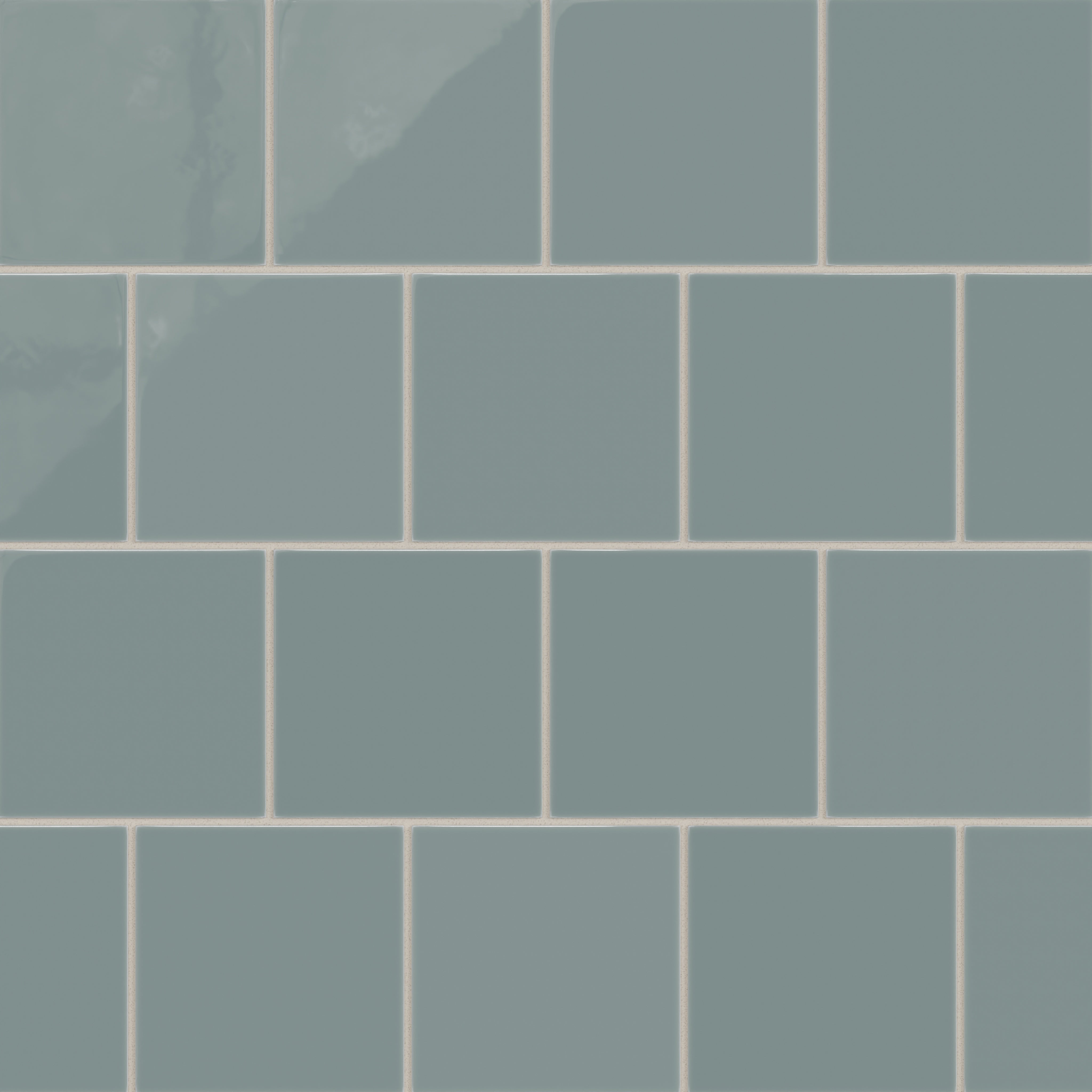 6x6 Natural Press Ceramic Tile in North Fork Gloss