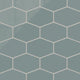 Elongated Hexagon Natural Press Ceramic Tile in North Fork Gloss