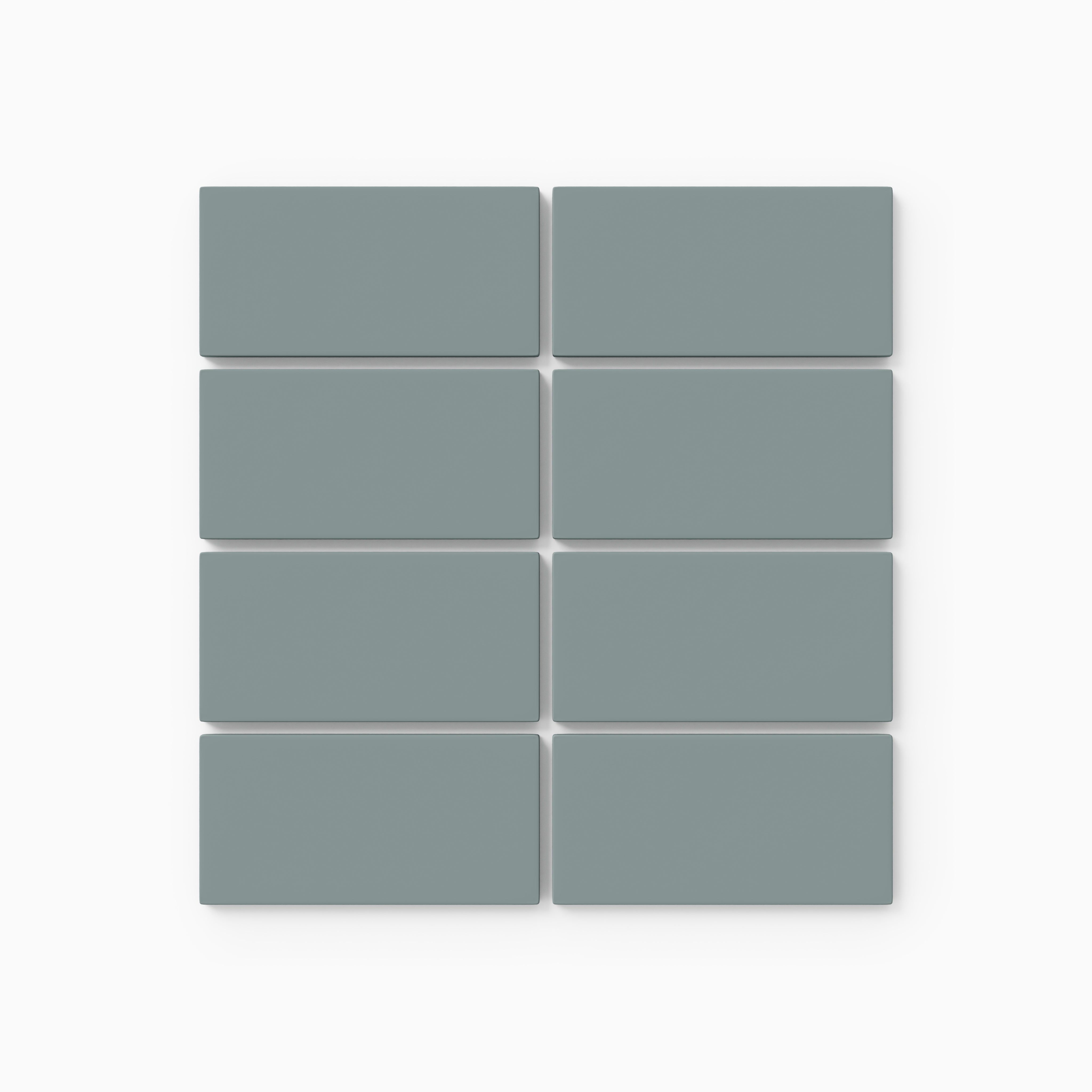 2x4 Straight Set Sheeted Natural Press Ceramic Mosaic Tile in North Fork Matte