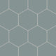 8" Hexagon Natural Press Ceramic Tile in North Fork Matte