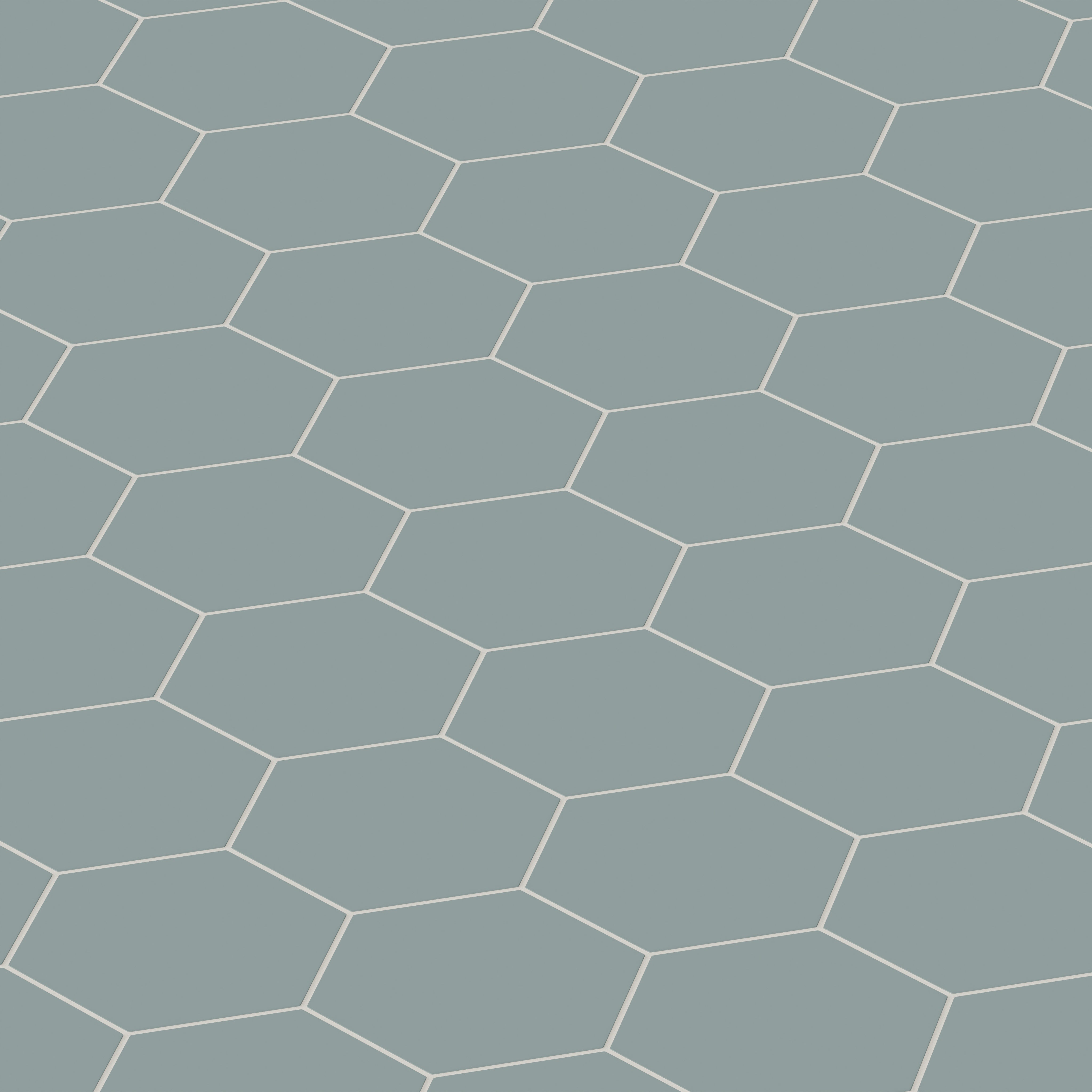 8" Hexagon Natural Press Ceramic Tile in North Fork Matte