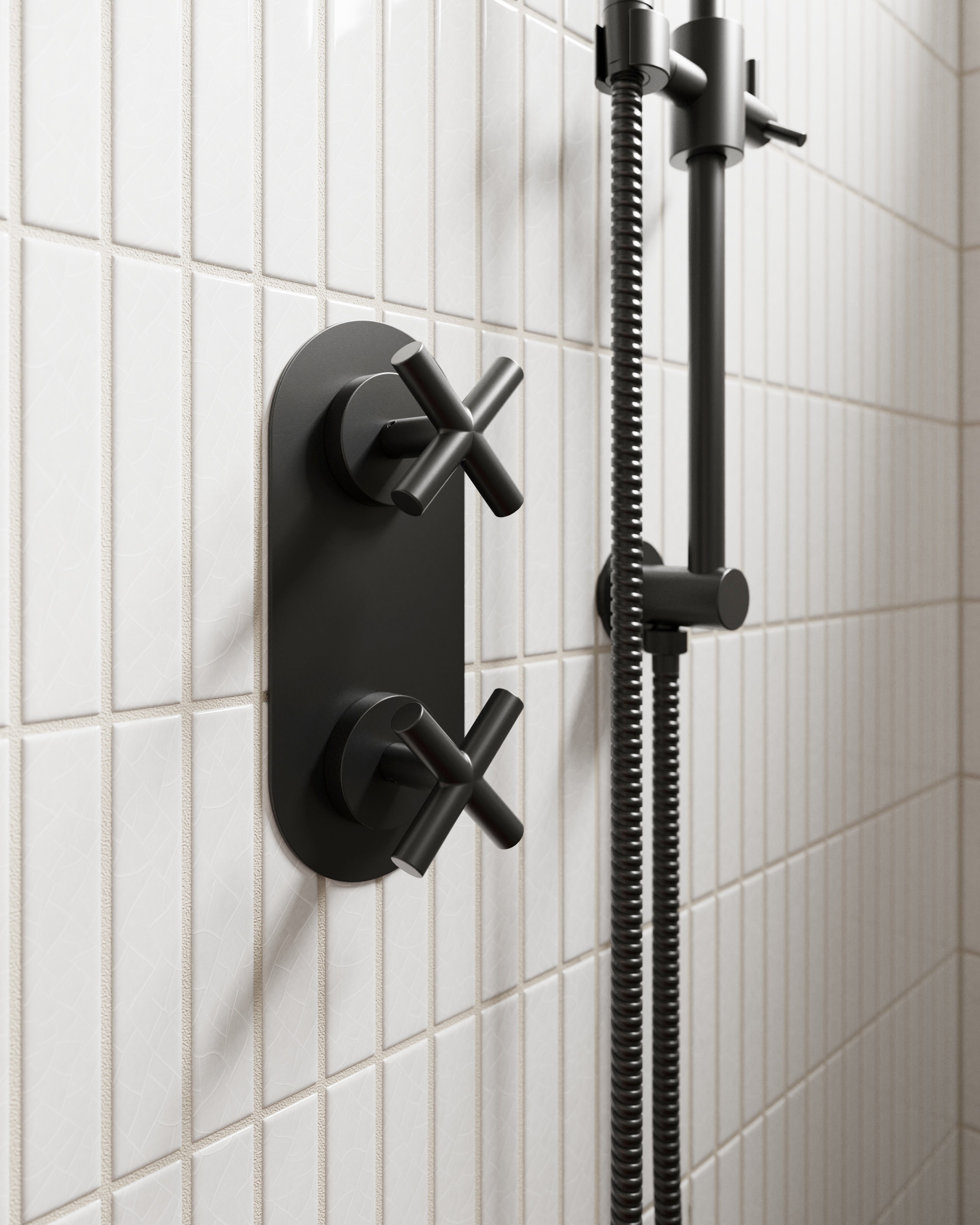 Frost 1x6 Straight Set Sheeted Gloss Original Ceramic Tile