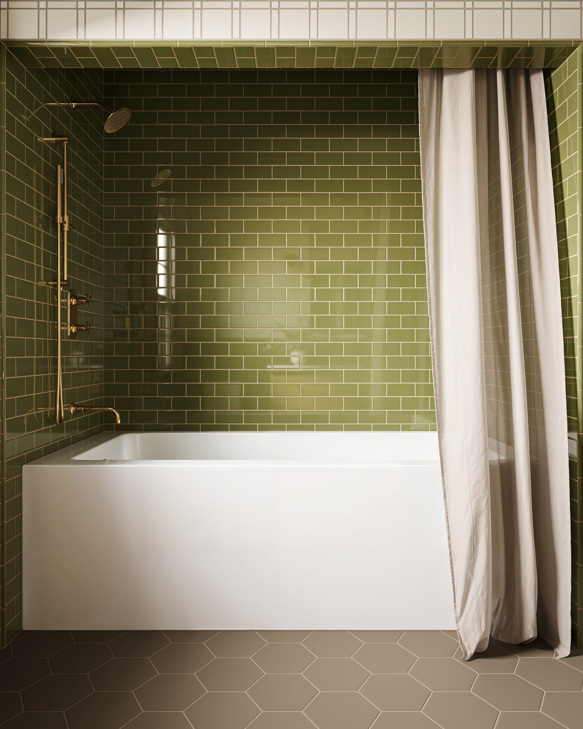 Emerson 45-Degree 8" Shower Arm with Flange in Satin Brass