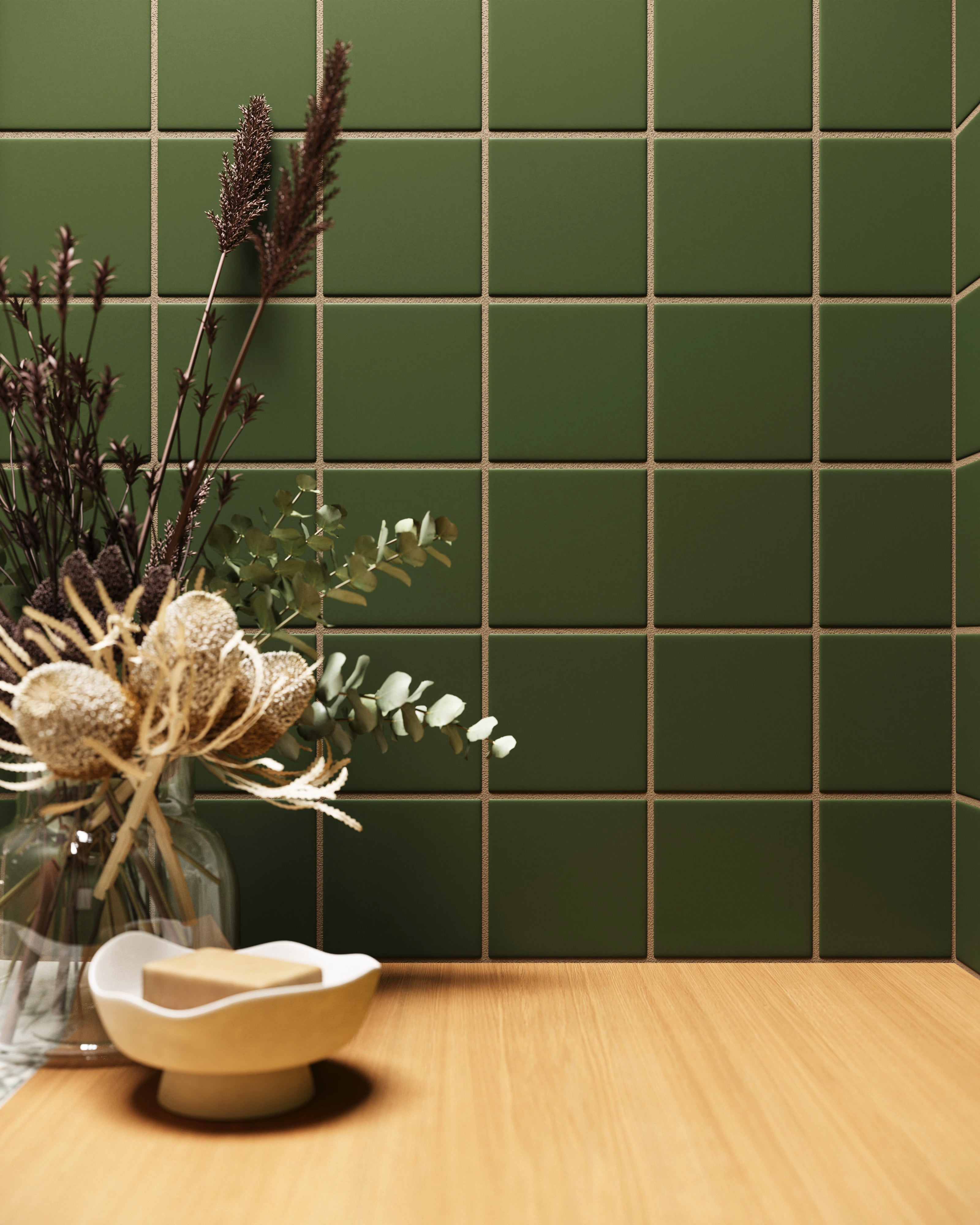 4x4 Original Ceramic Tile in Lone Pine Matte