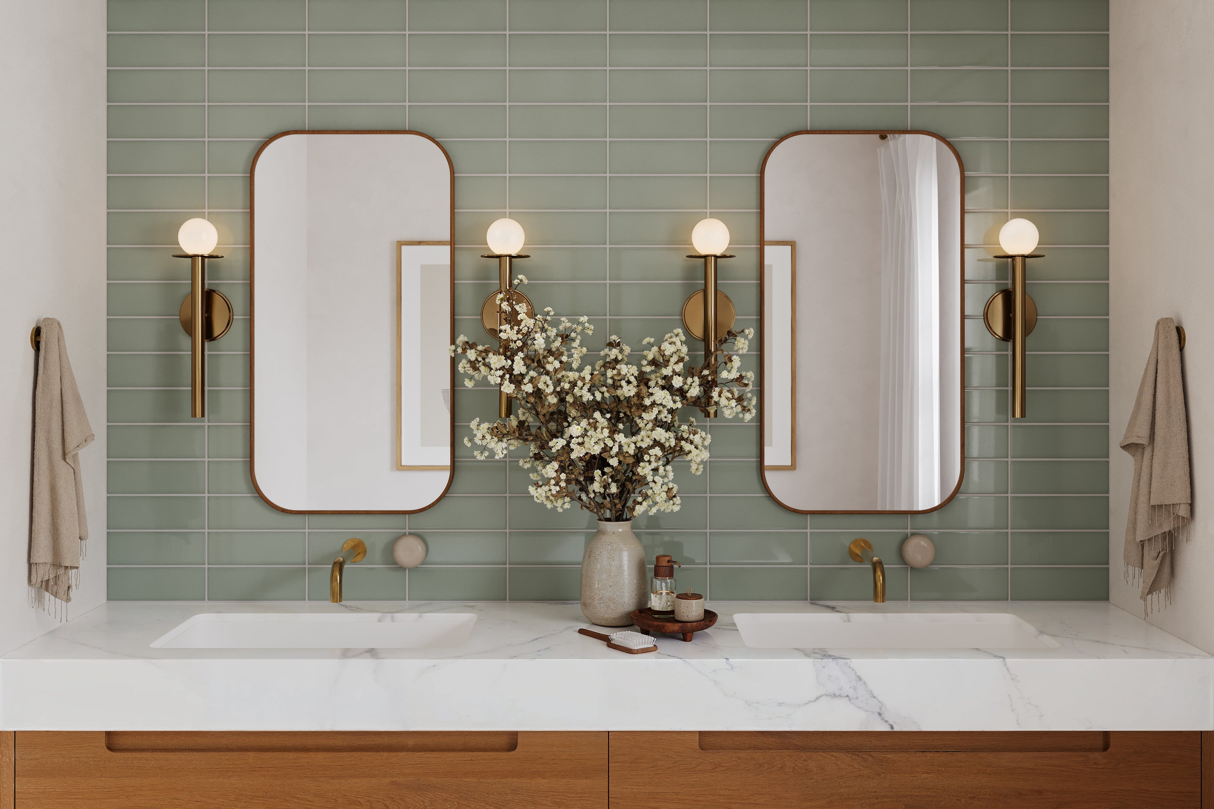 3x9 Original Ceramic Tile in Overcast Gloss