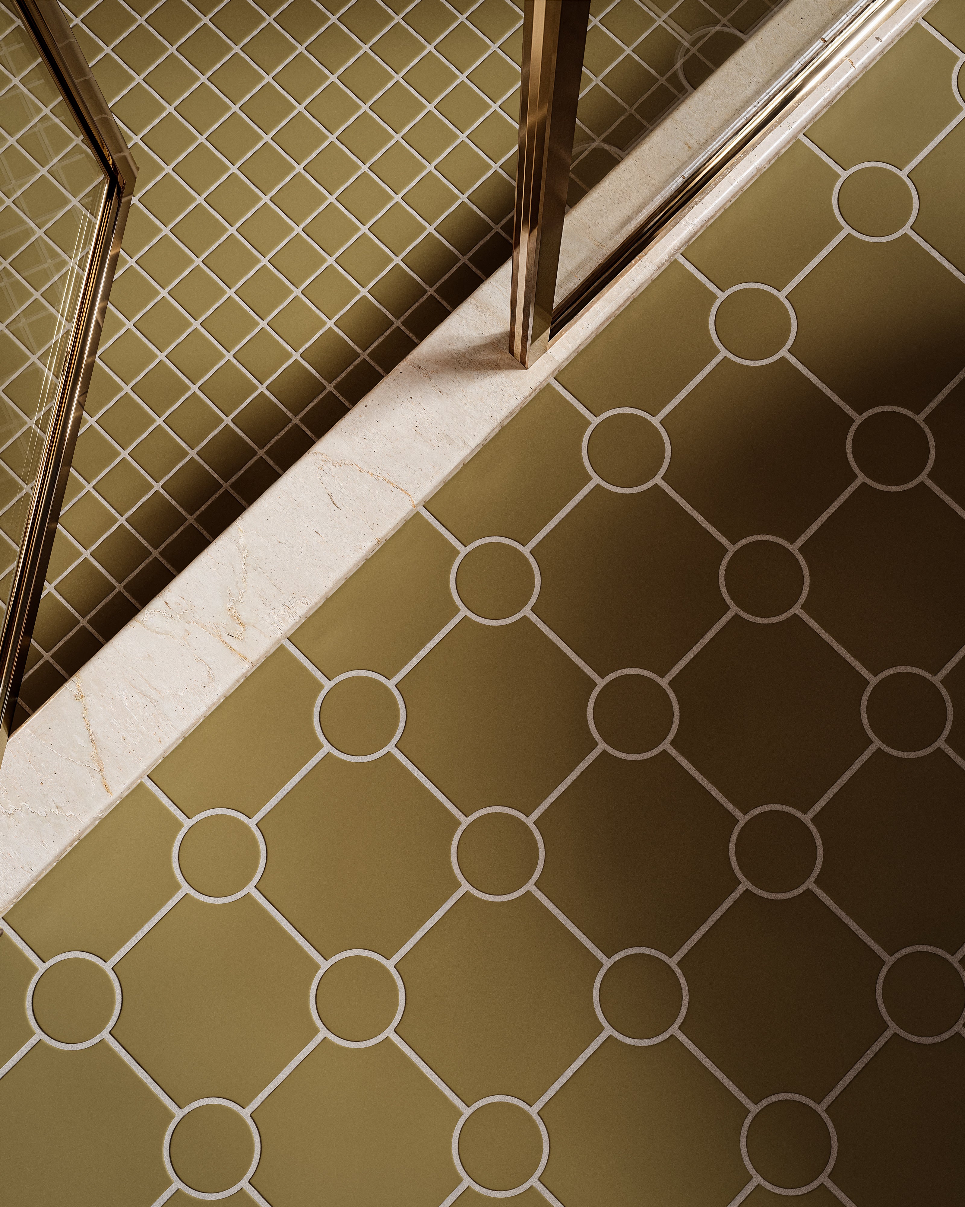 Portico Original Ceramic Tile in Chaparral Matte