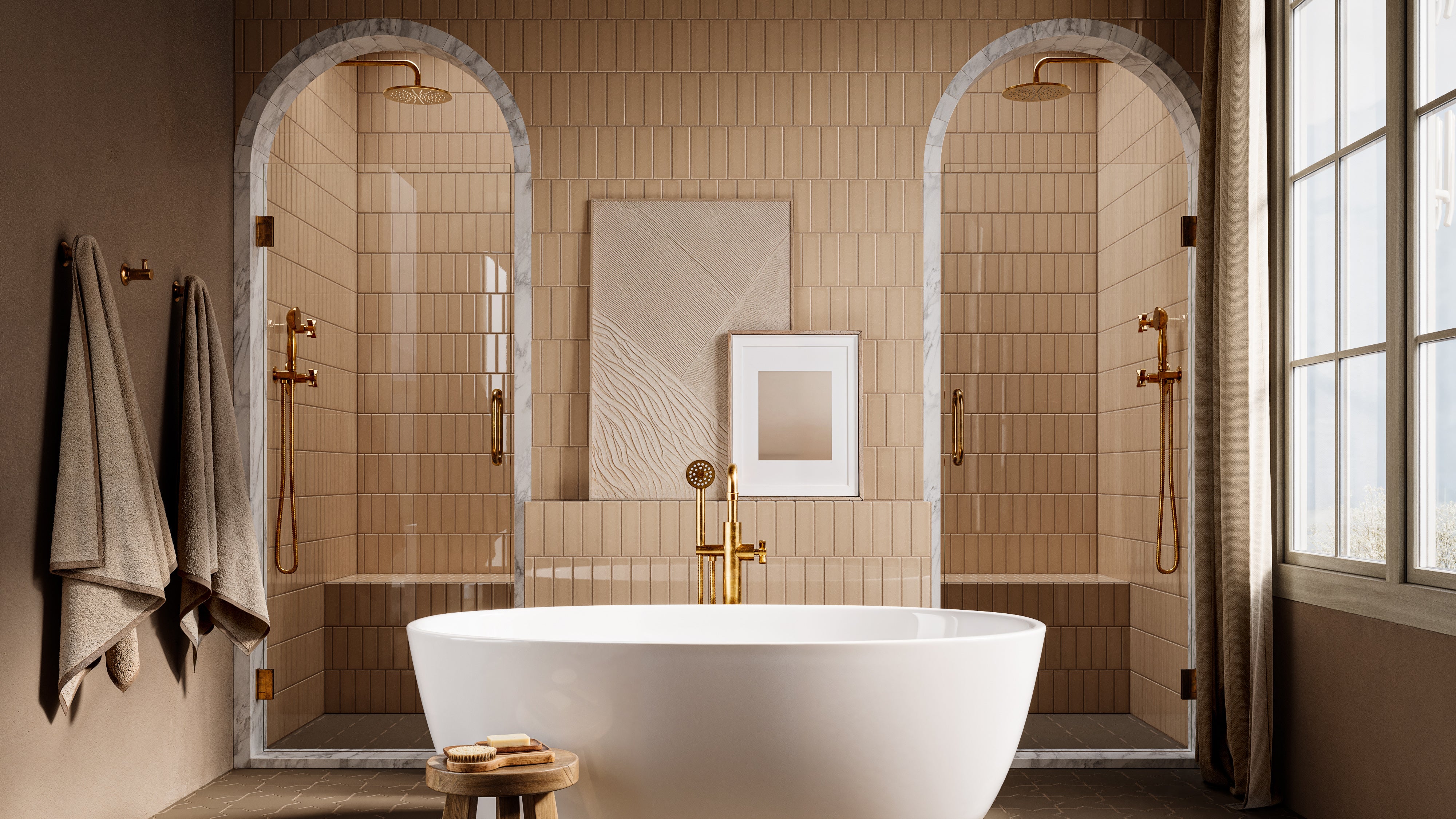Emerson Robe Hook in Uncoated Polished Brass