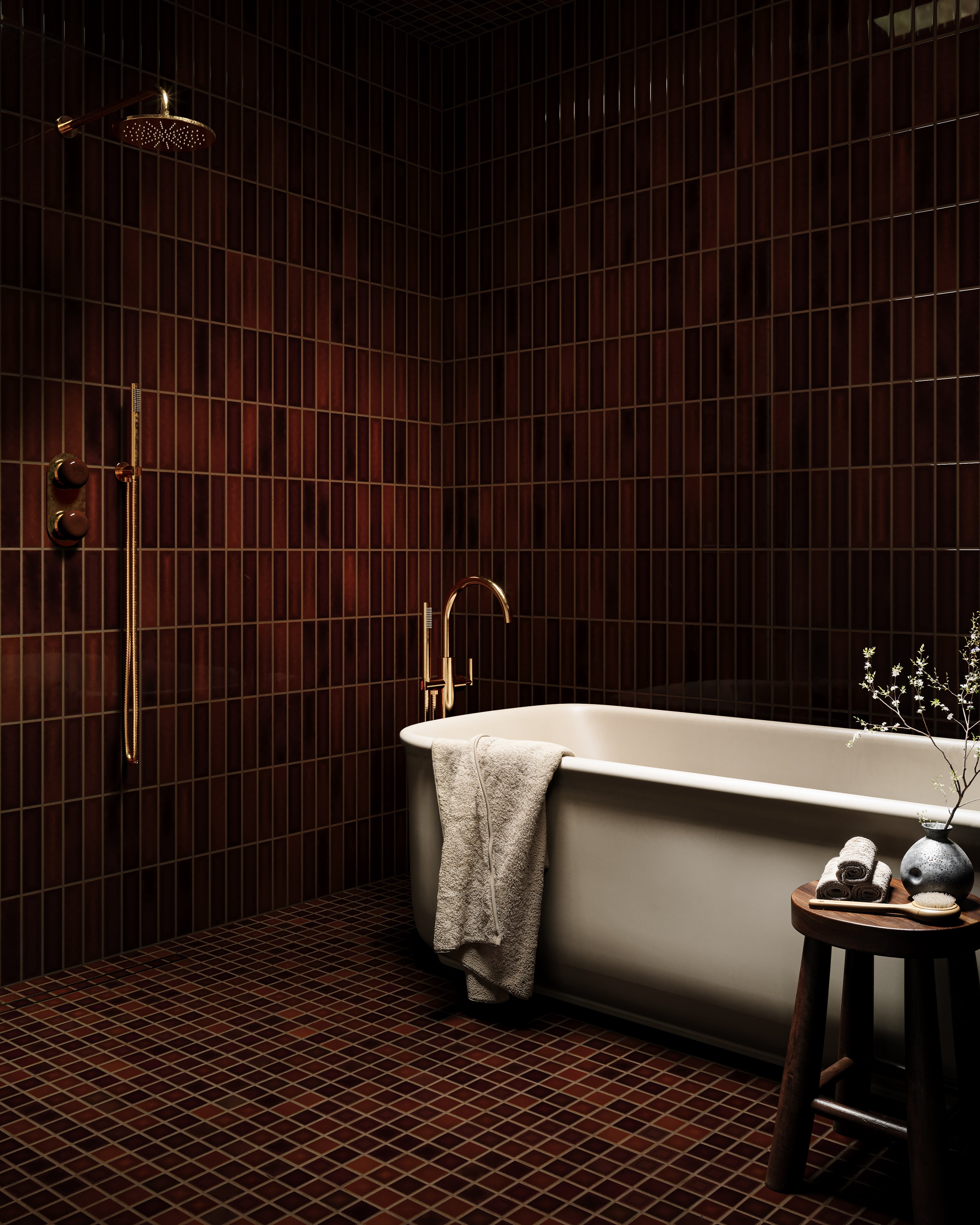 2x8 Original Ceramic Tile in Tiger's Eye