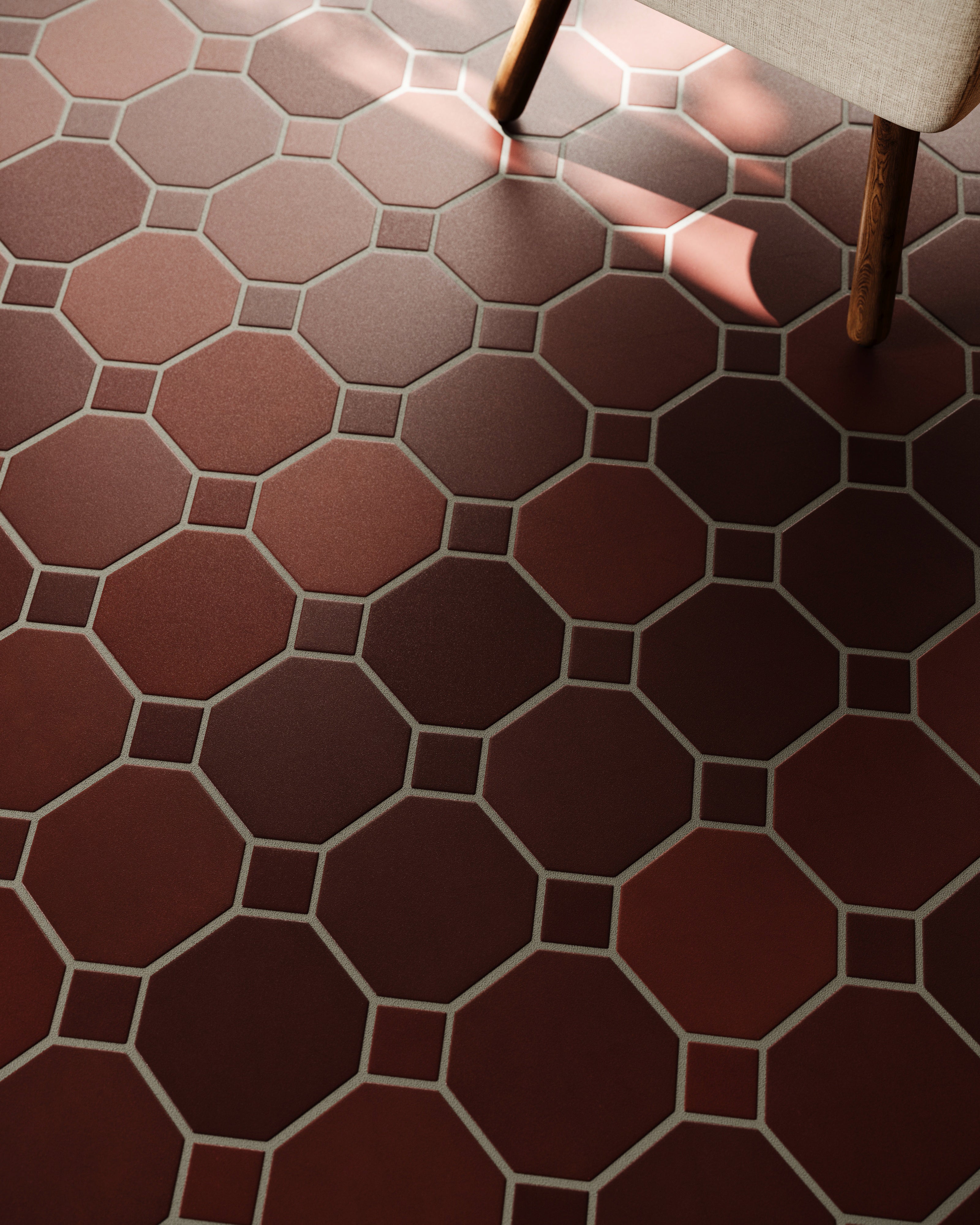 Gramercy Original Ceramic Tile in Redwood