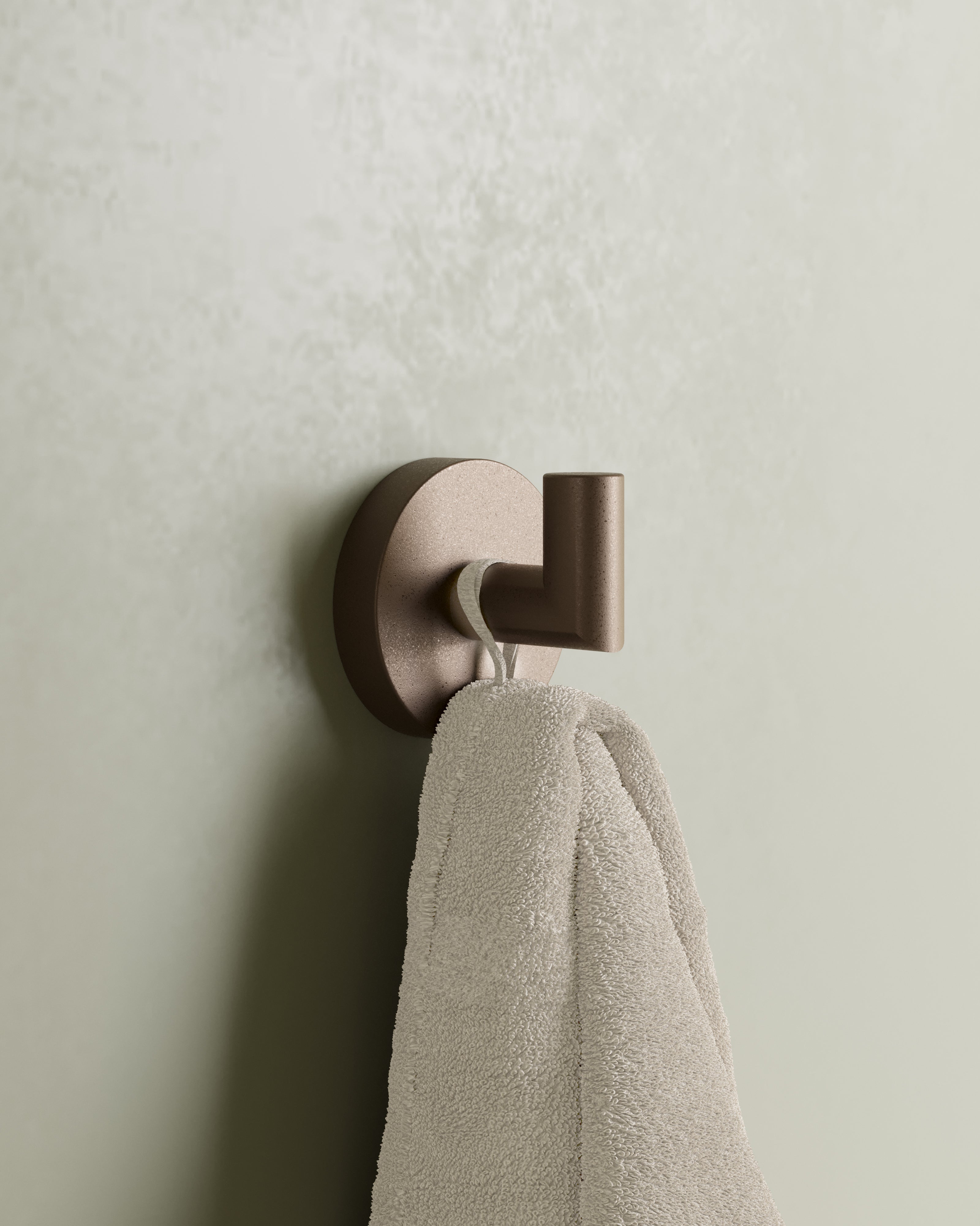 Contour Robe Hook in Architectural Copper