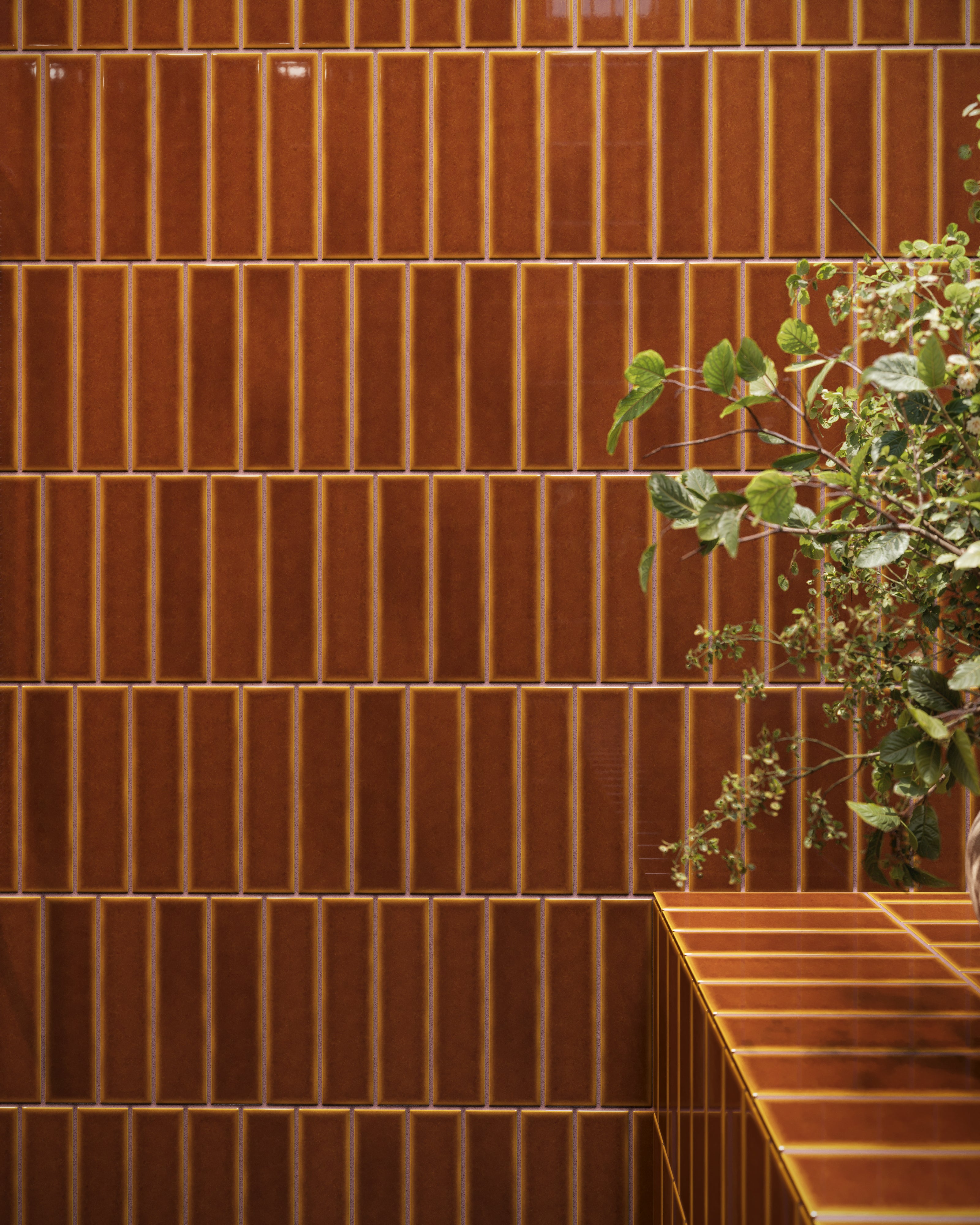 2x8 Original Ceramic Tile in Amber