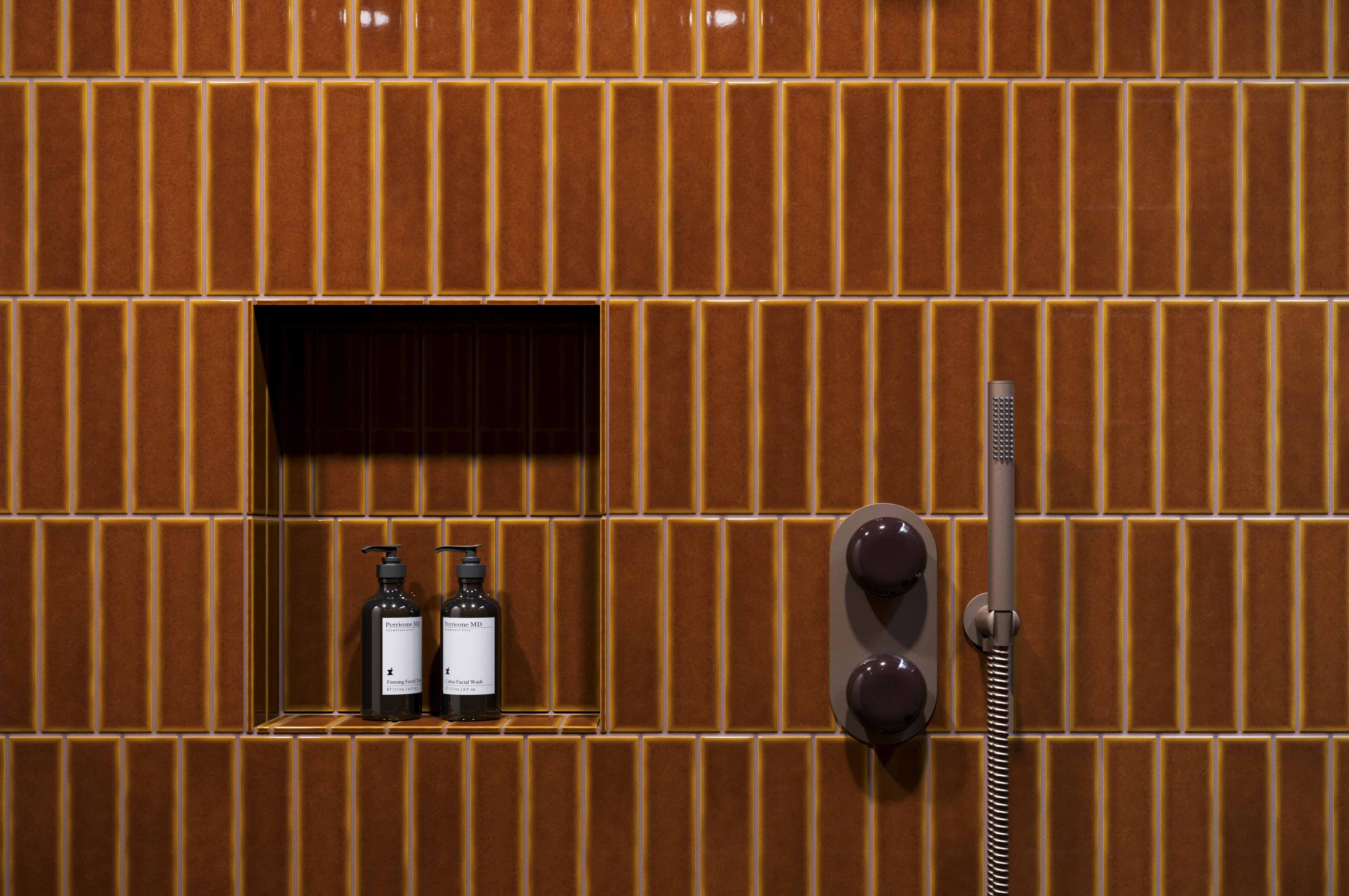 2x8 Original Ceramic Tile in Amber