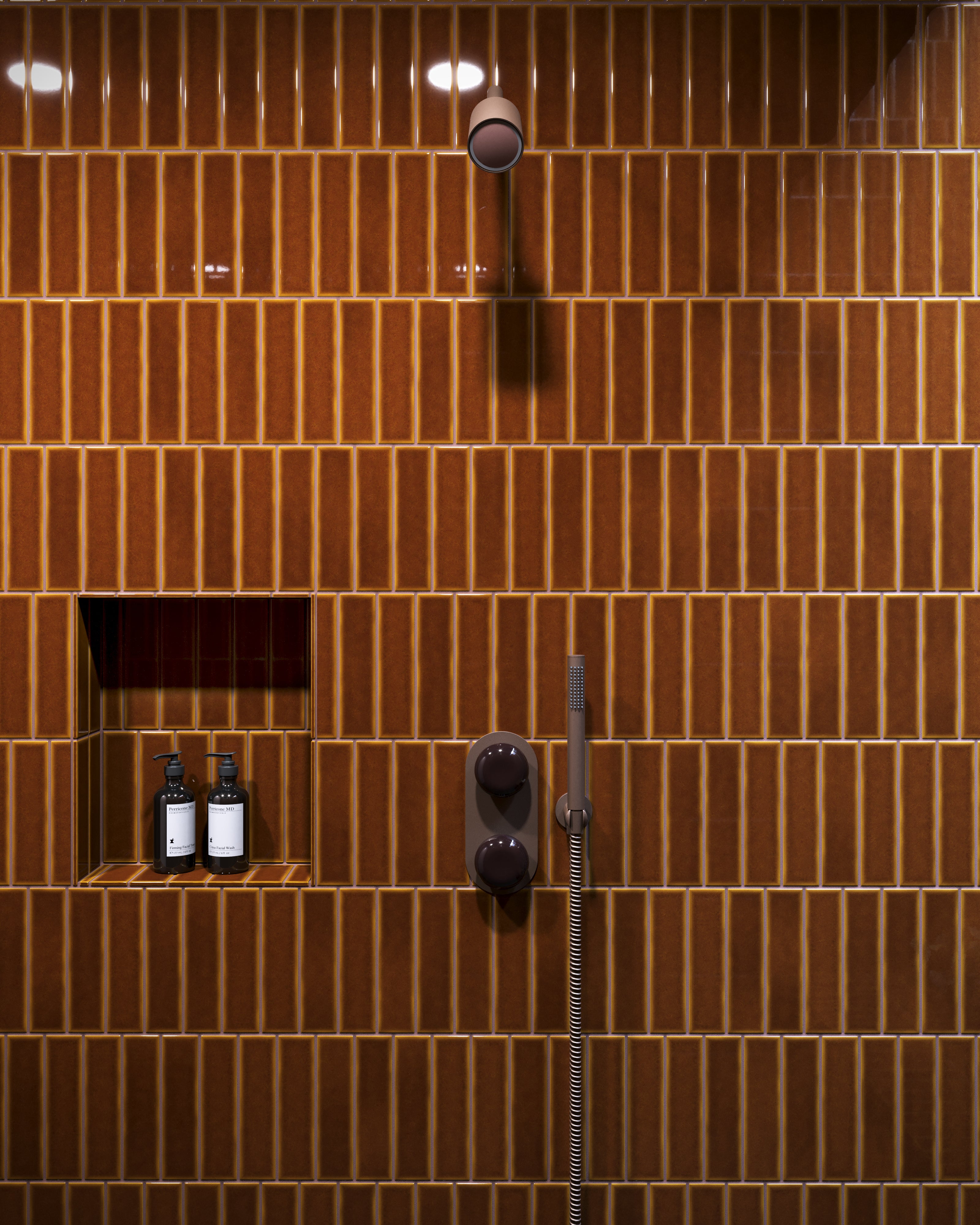 2x8 Original Ceramic Tile in Amber