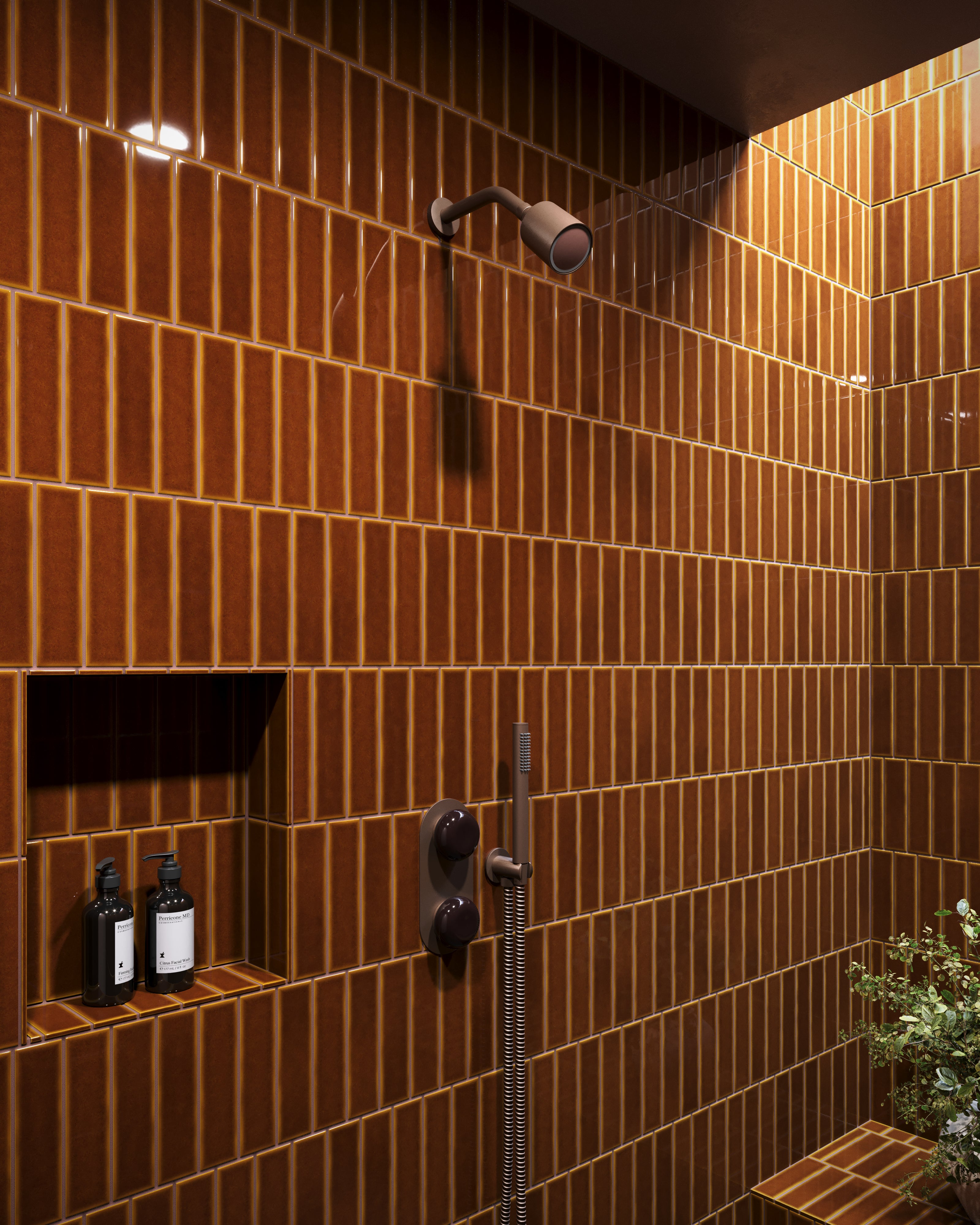 2x8 Original Ceramic Tile in Amber