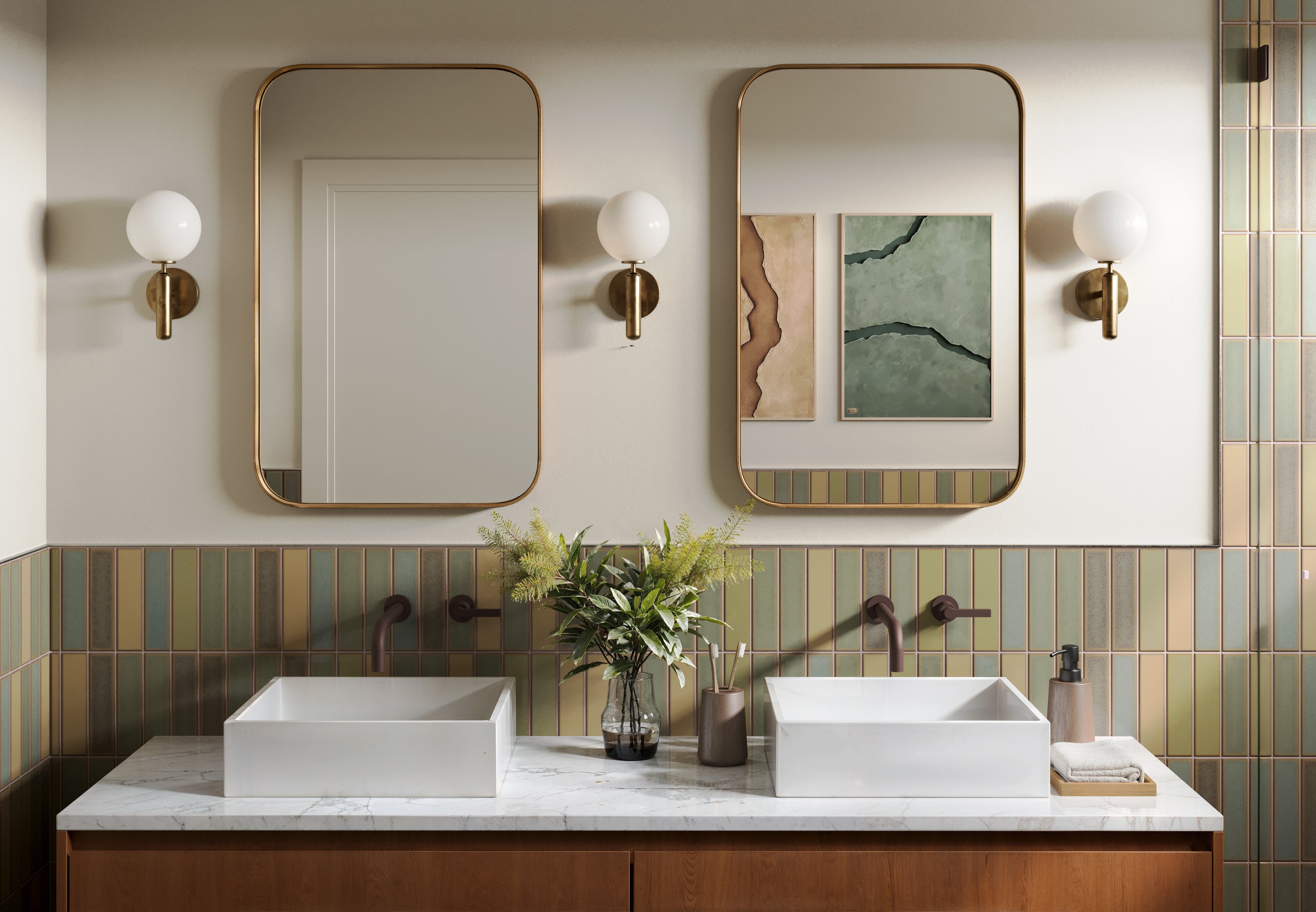 2x8 Original Ceramic Tile in Golden Hour