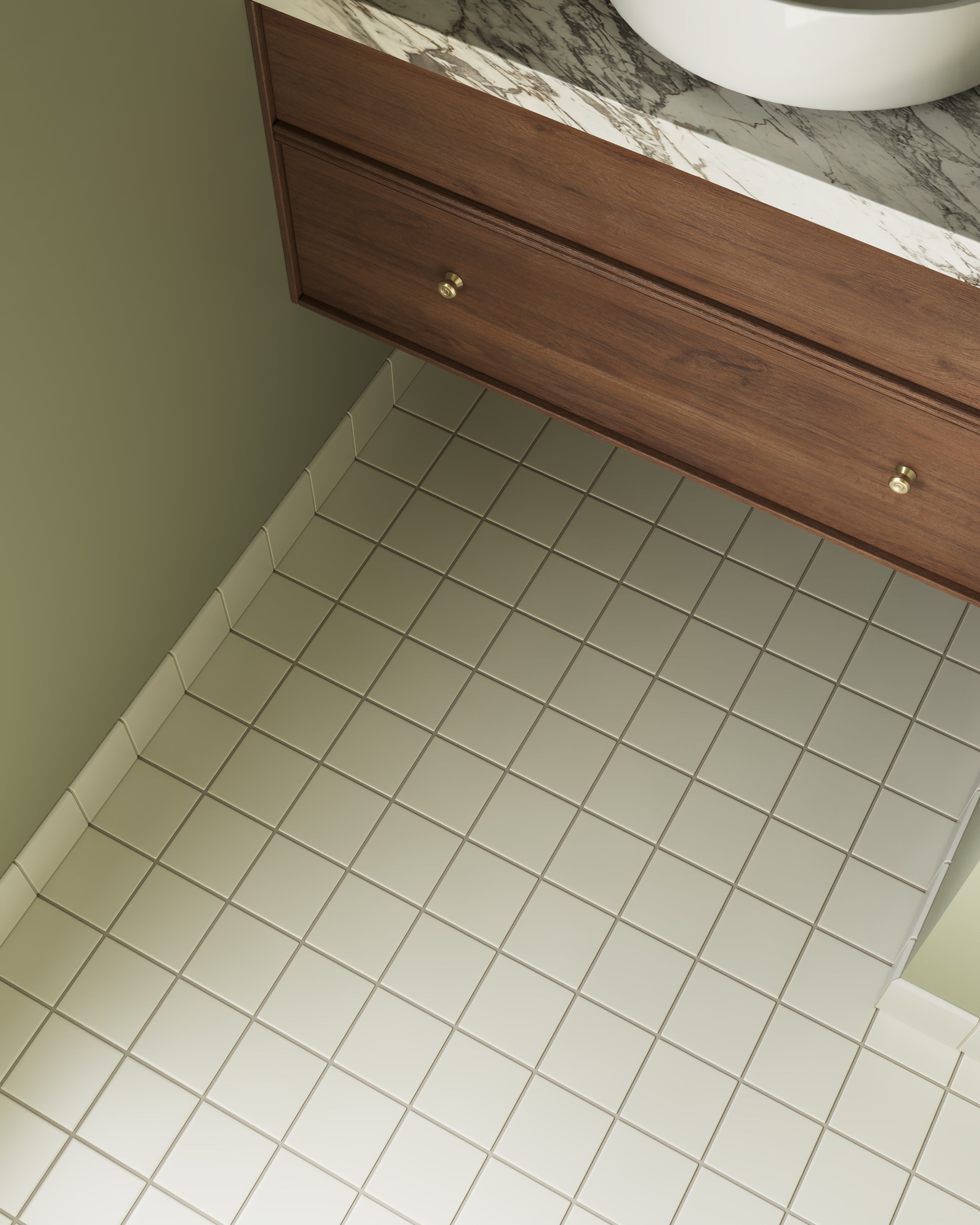 4x4 Original Ceramic Tile in Limewash Matte