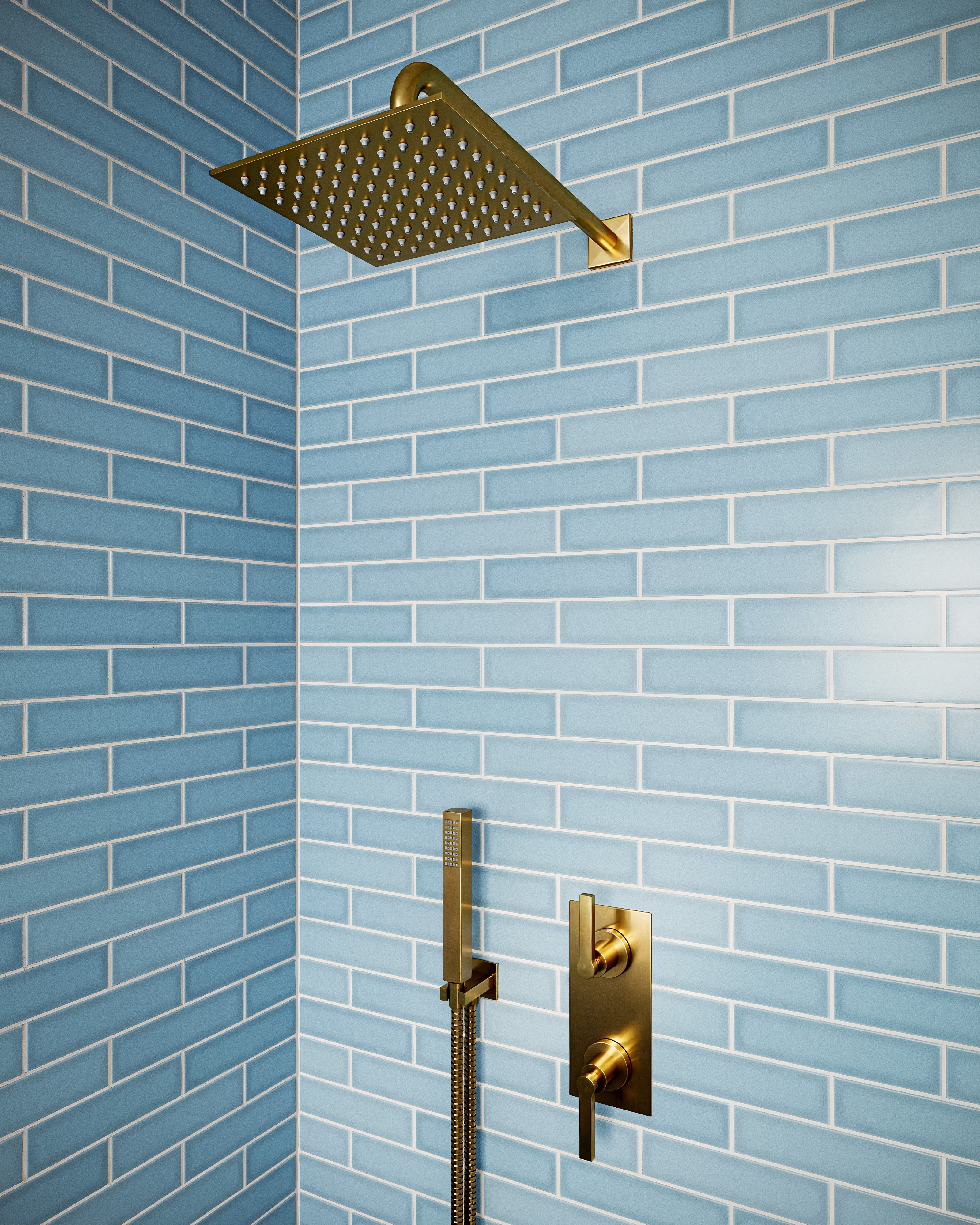 Flatiron Wall Elbow with Hook Kit - Less Hand Shower in French Brass
