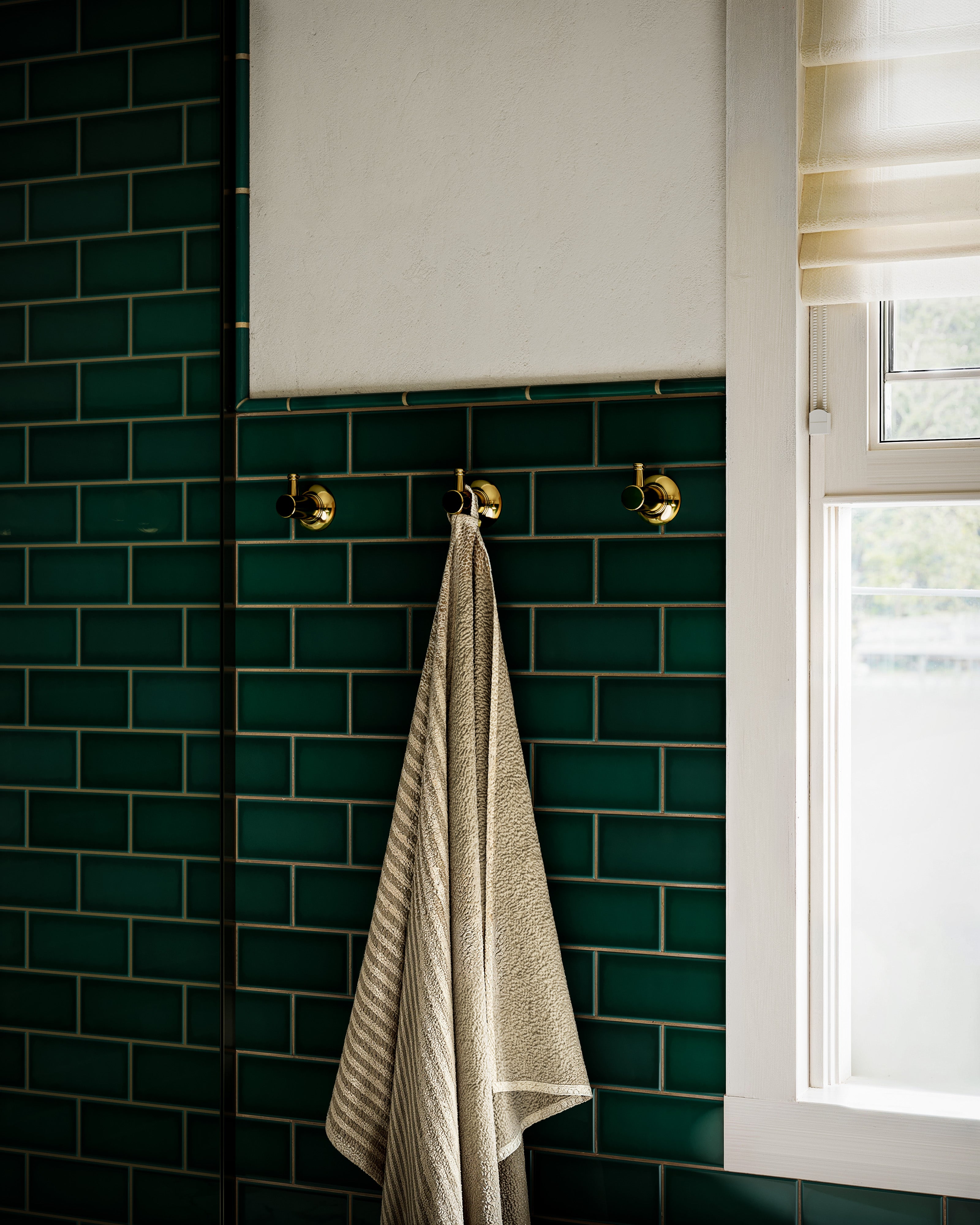 Emerson Robe Hook in Polished Brass