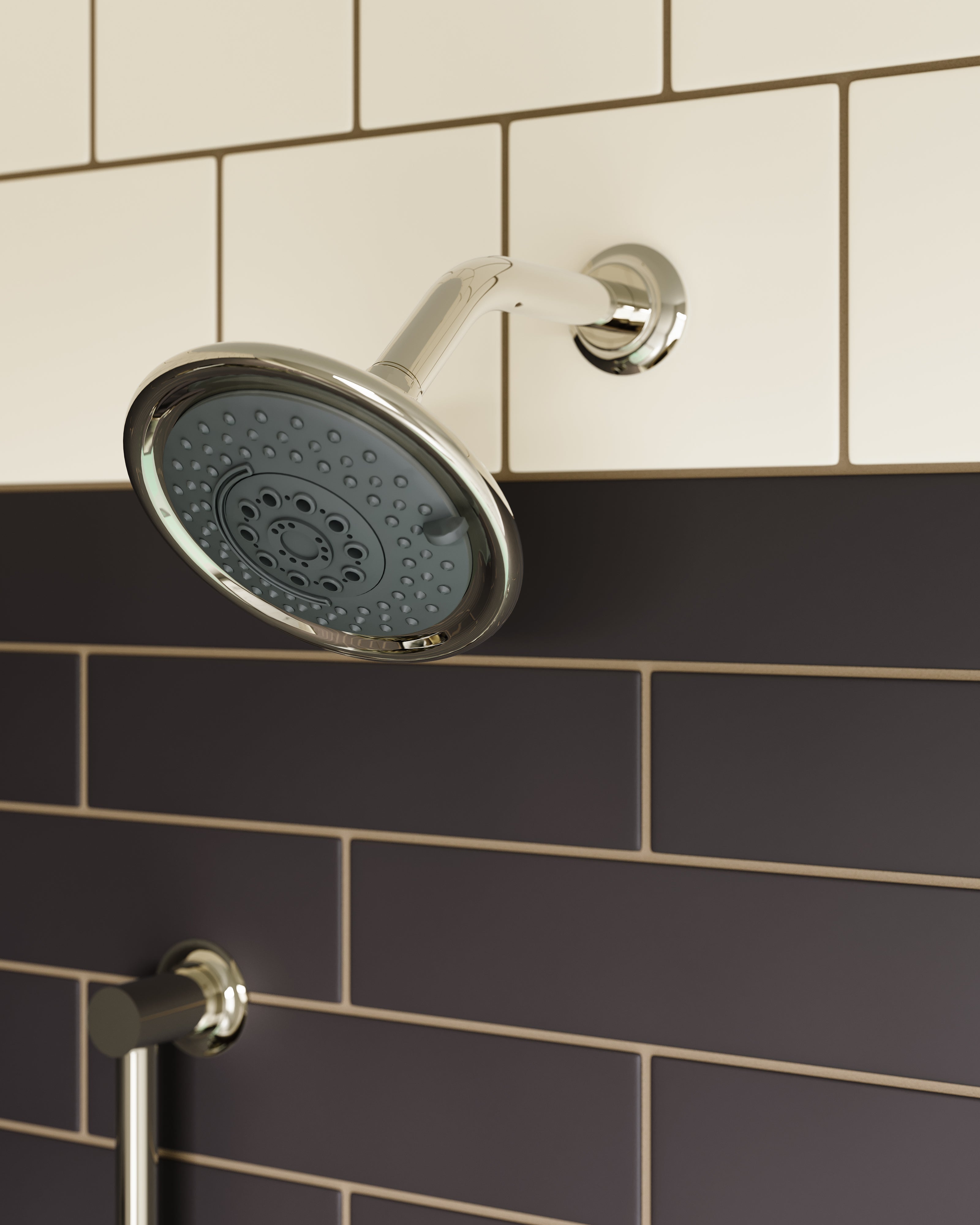 Emerson Pressure Balance Shower - Lever Handle in Polished Nickel