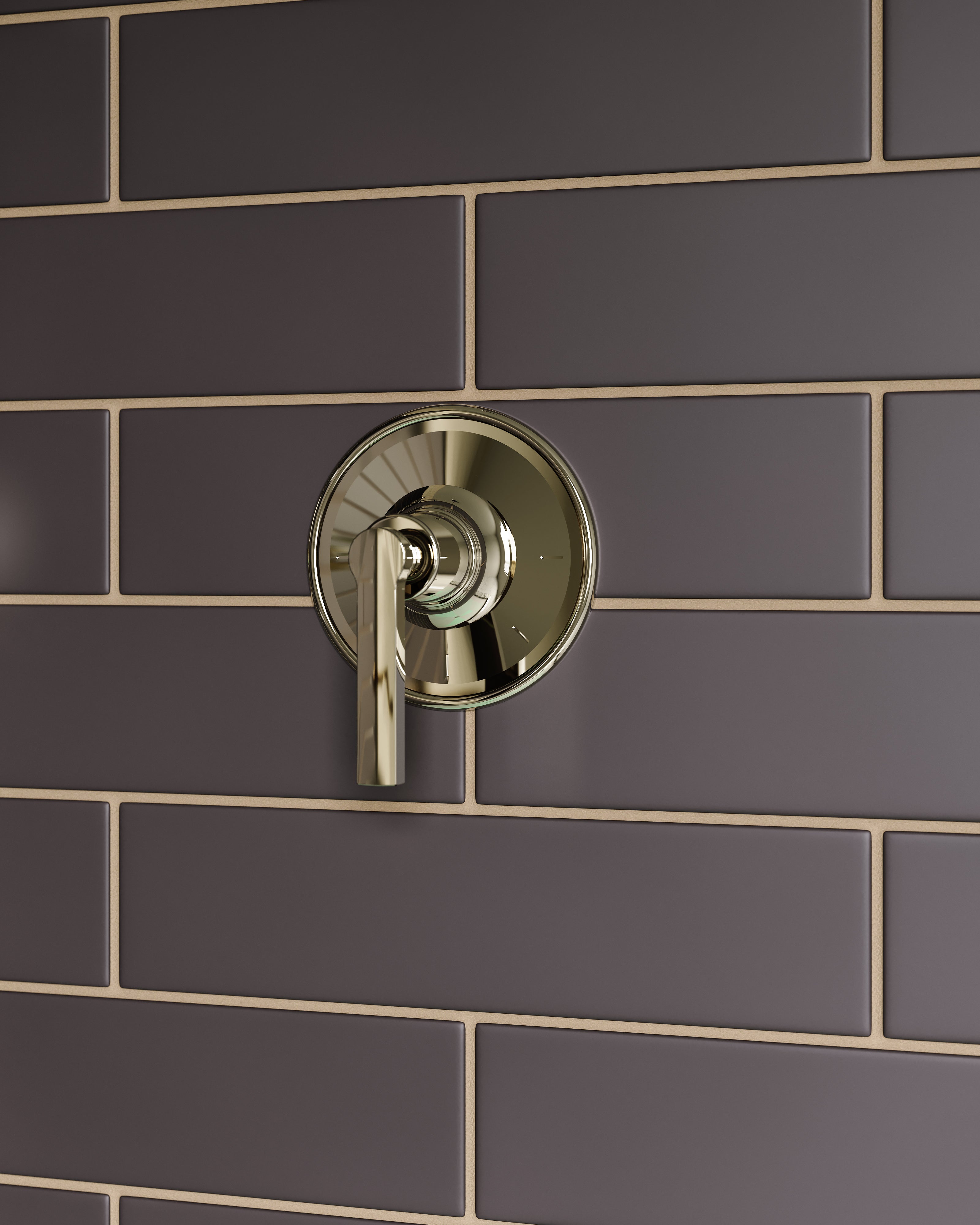 Emerson Pressure Balance Shower - Lever Handle in Polished Nickel