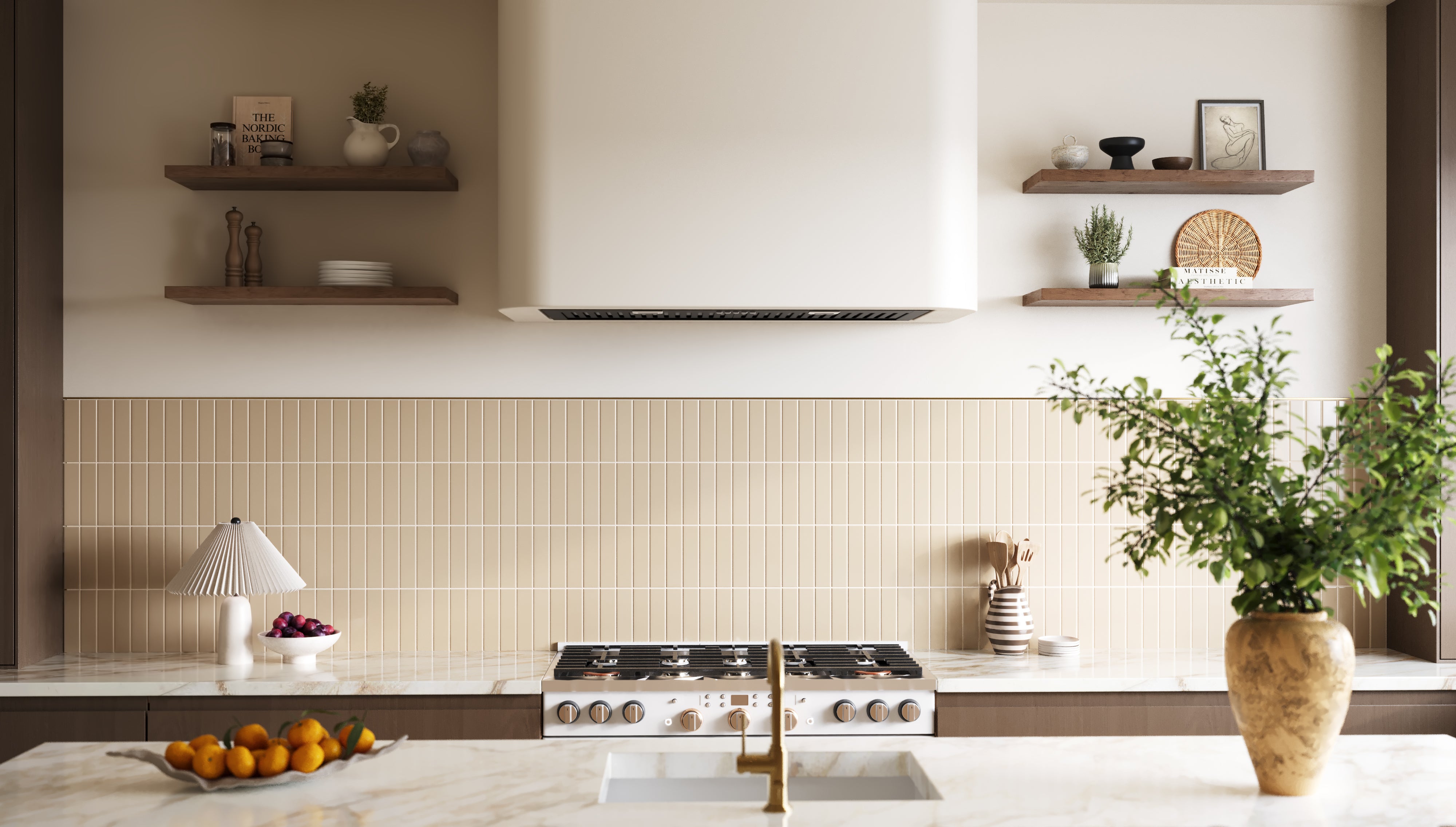 2x8 Original Ceramic Tile in Tumbleweed Gloss