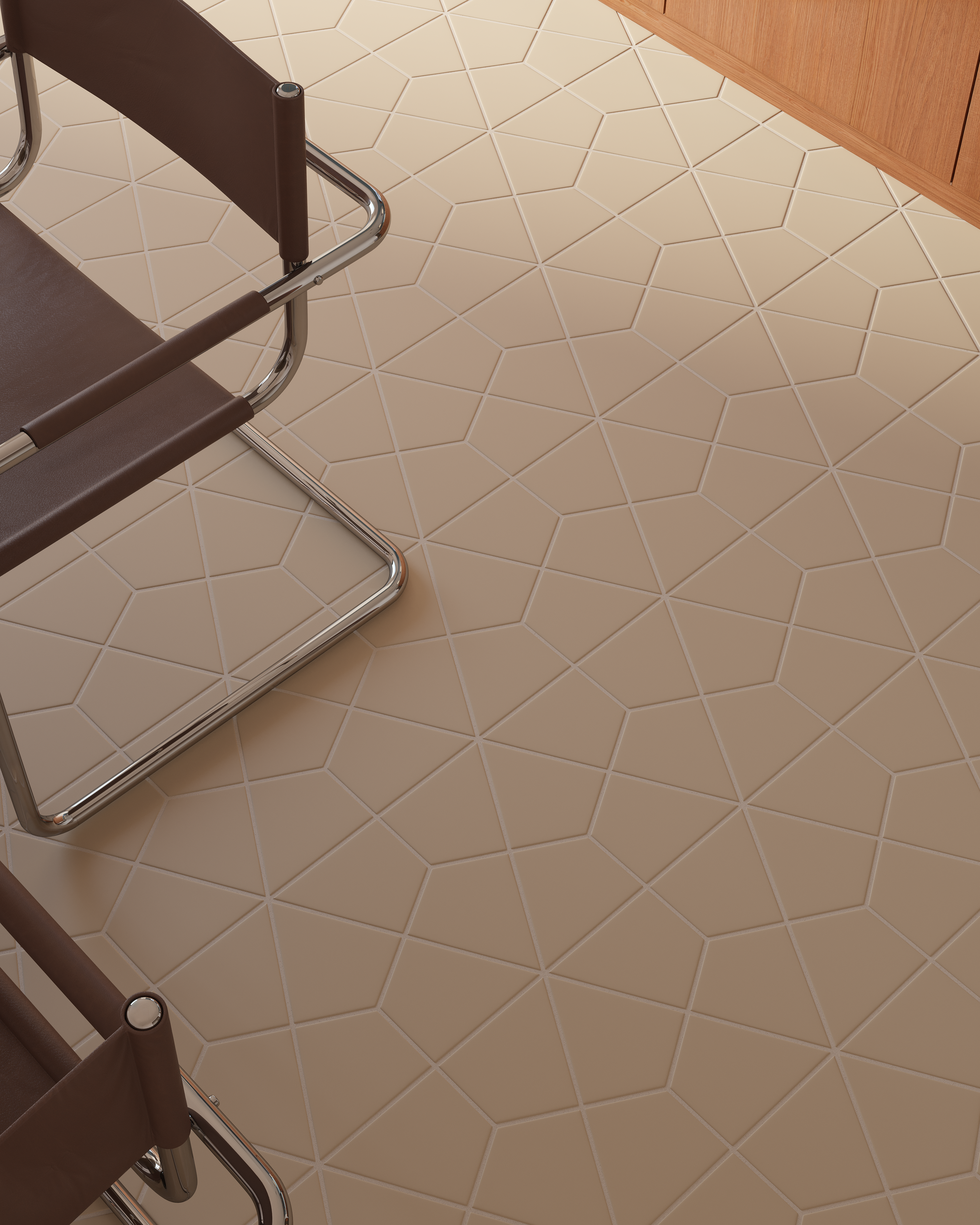 Hexite Original Ceramic Tile in Ivory Matte
