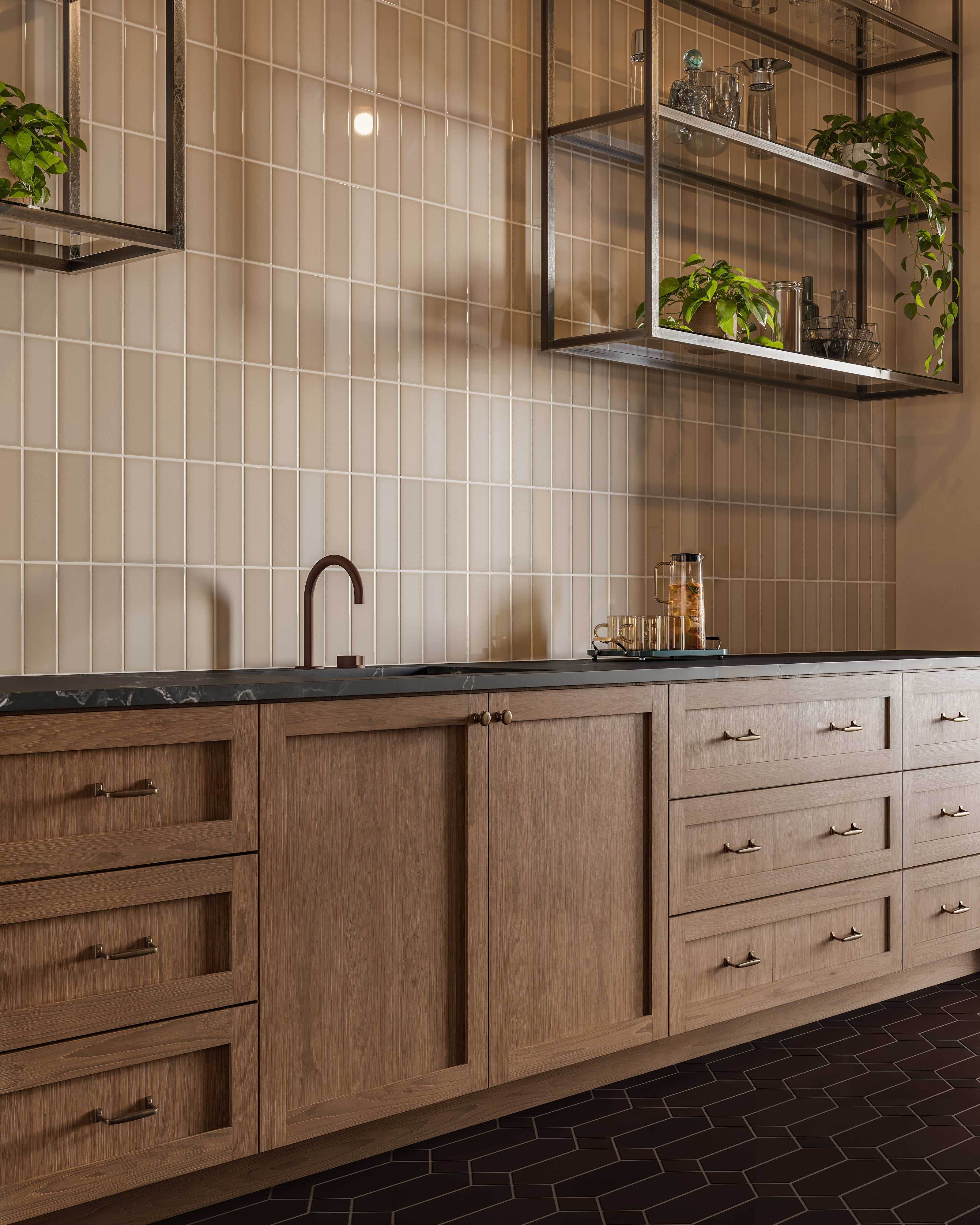 2x8 Original Ceramic Tile in Sand Dune Gloss