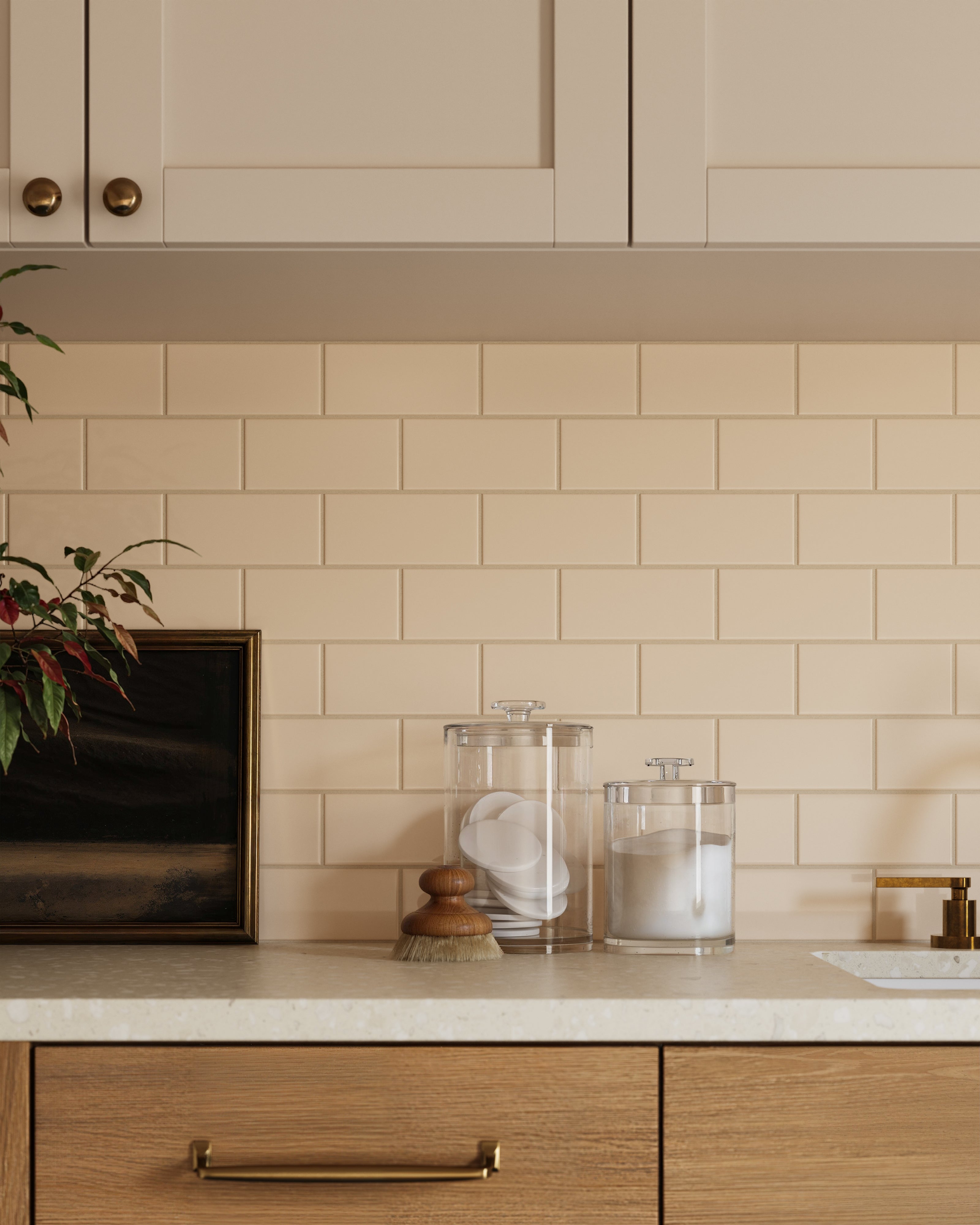 3x6 Original Ceramic Tile in Ivory Gloss