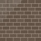 2x4 Half Offset Sheeted Natural Press Ceramic Mosaic Tile in Otter Gloss