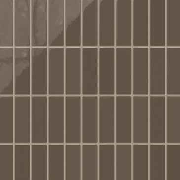2x6 Natural Press Ceramic Tile in Otter Gloss