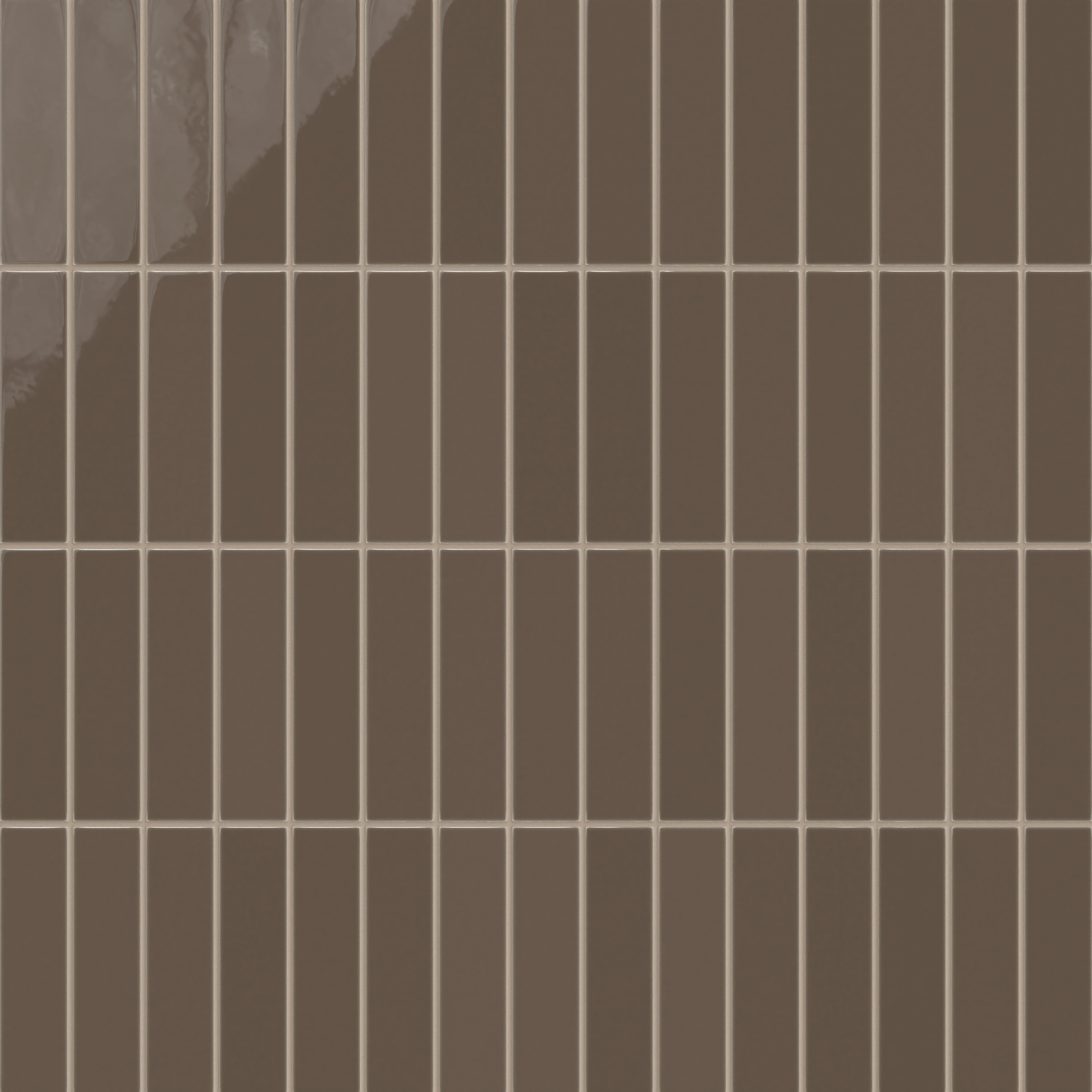 2x8 Natural Press Tile in Otter Gloss