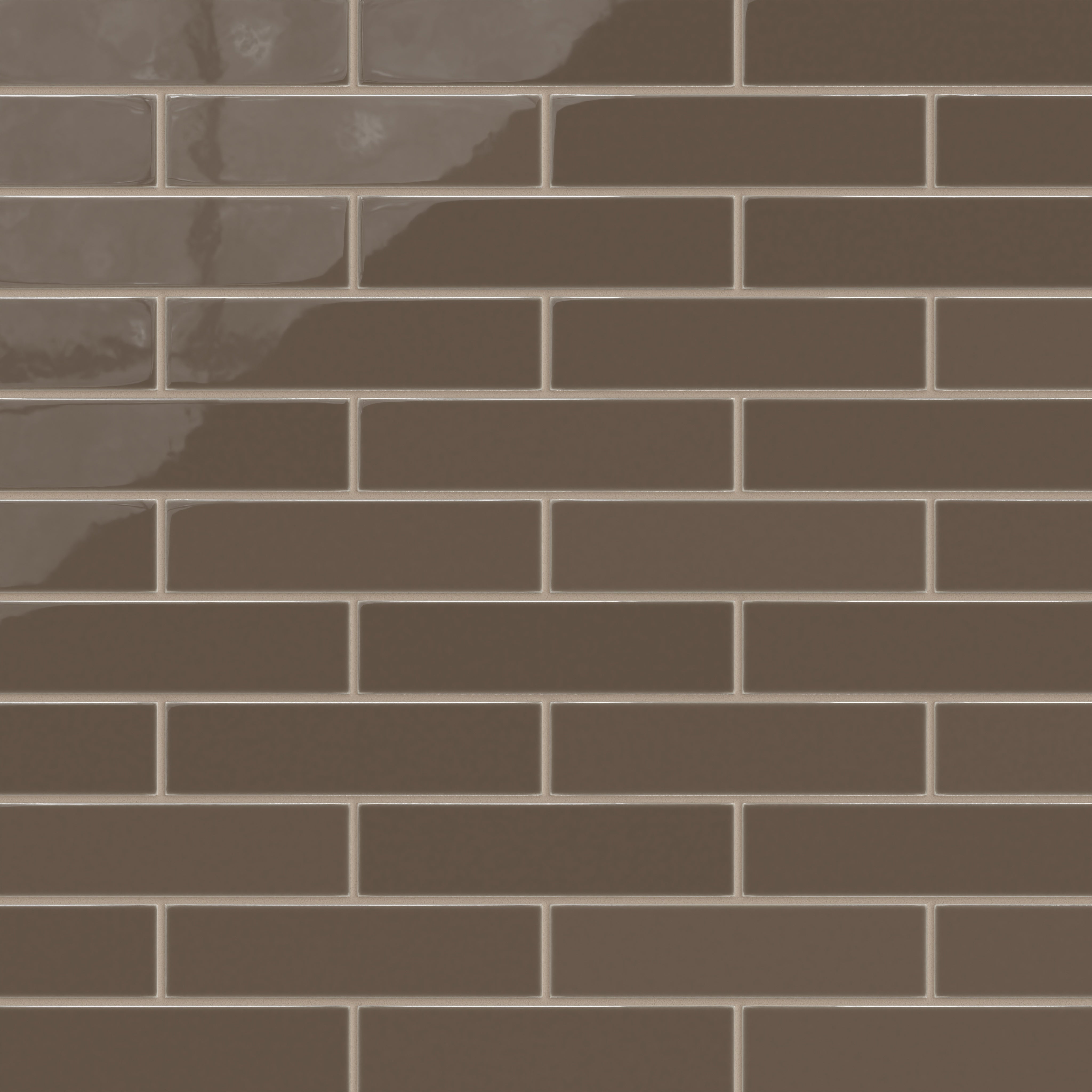 2x8 Natural Press Tile in Otter Gloss