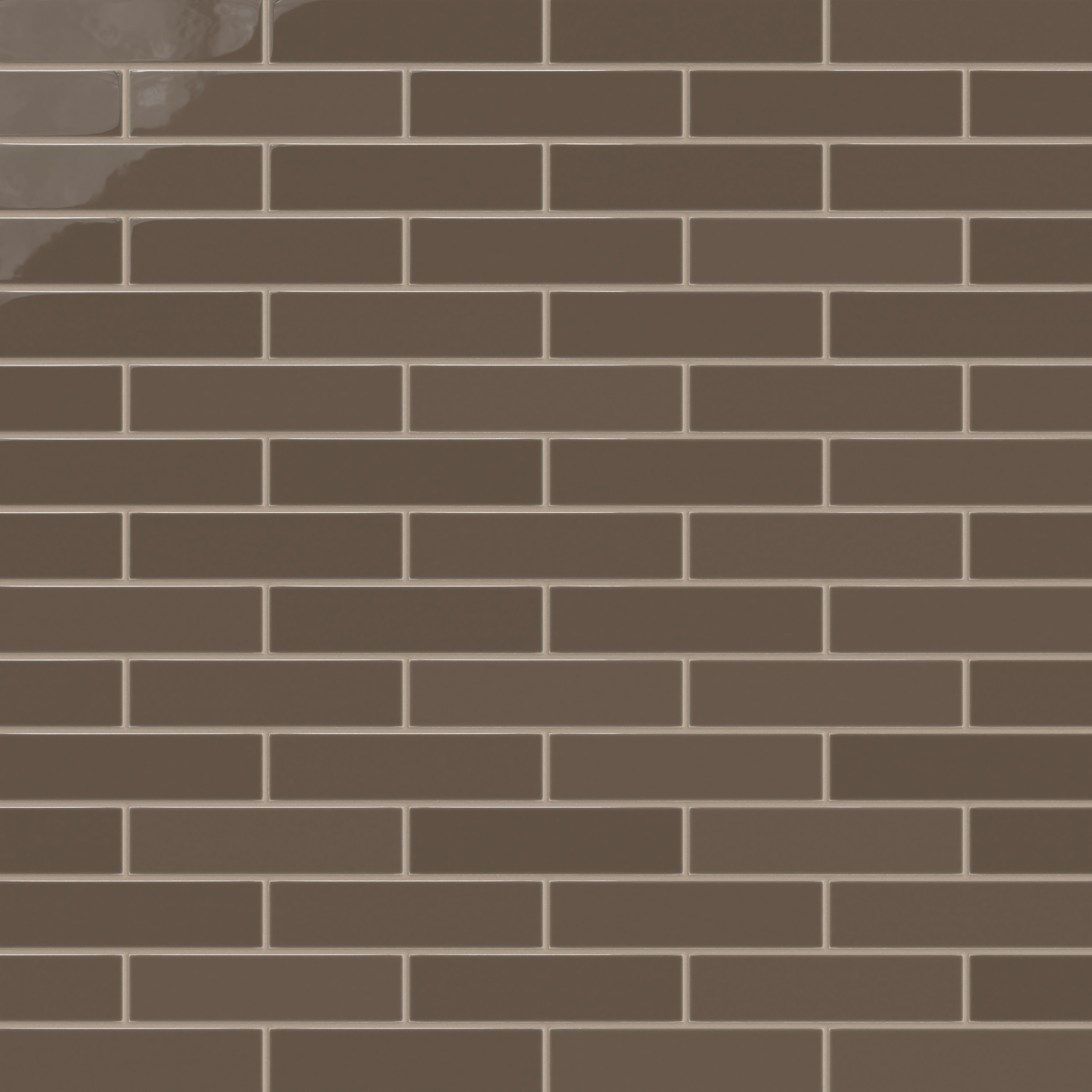 2x8 Natural Press Tile in Otter Gloss