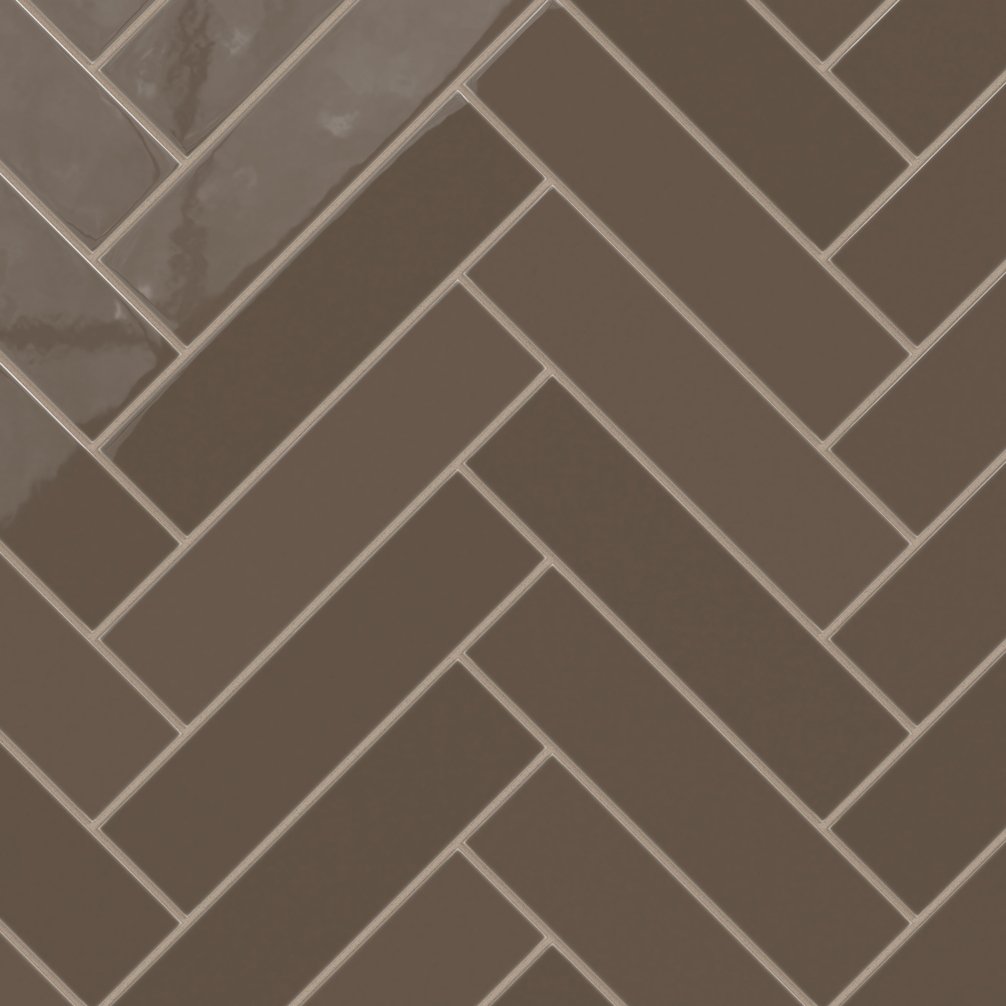 3x12 Natural Press Ceramic Tile in Otter Gloss