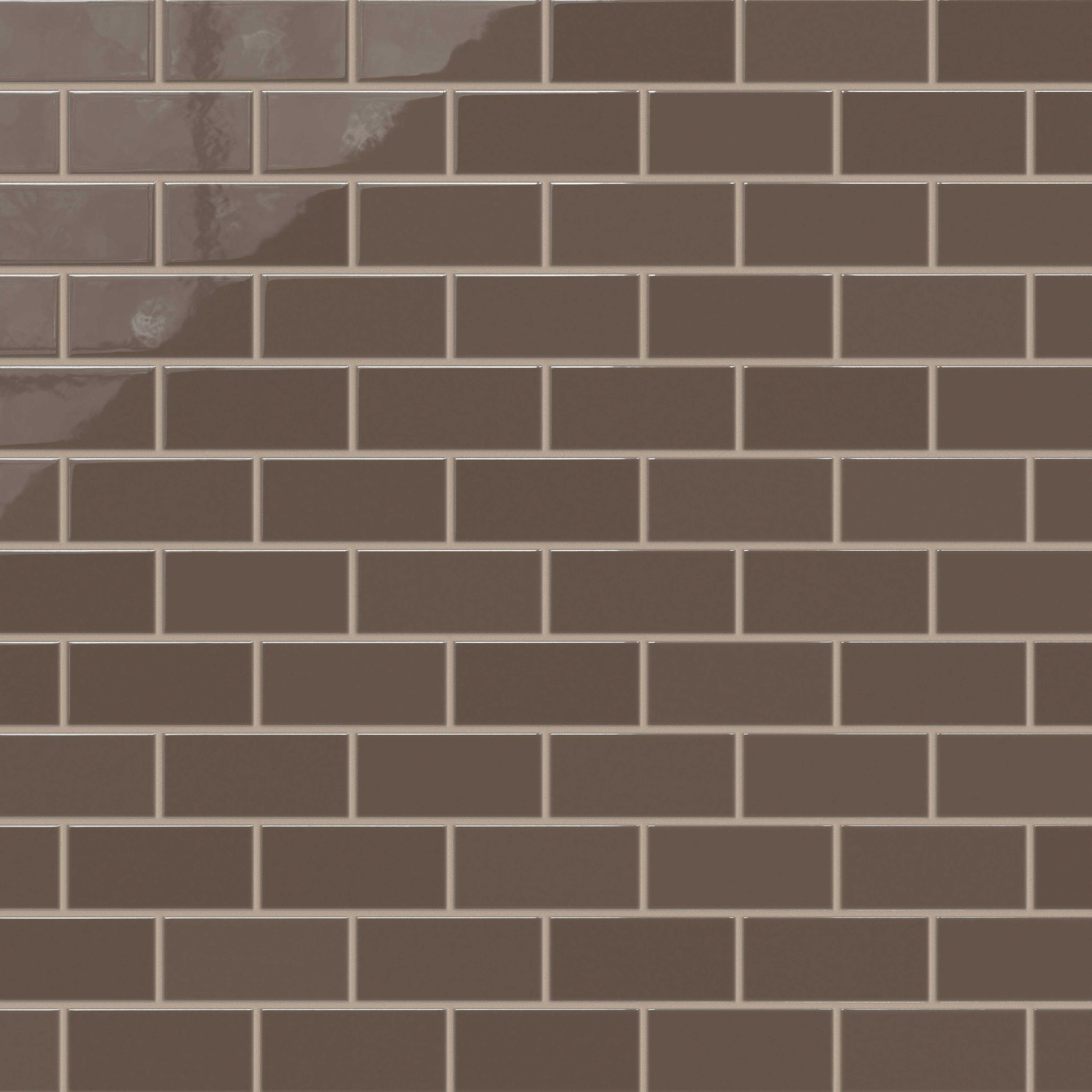 3x6 Natural Press Ceramic Tile in Otter Gloss