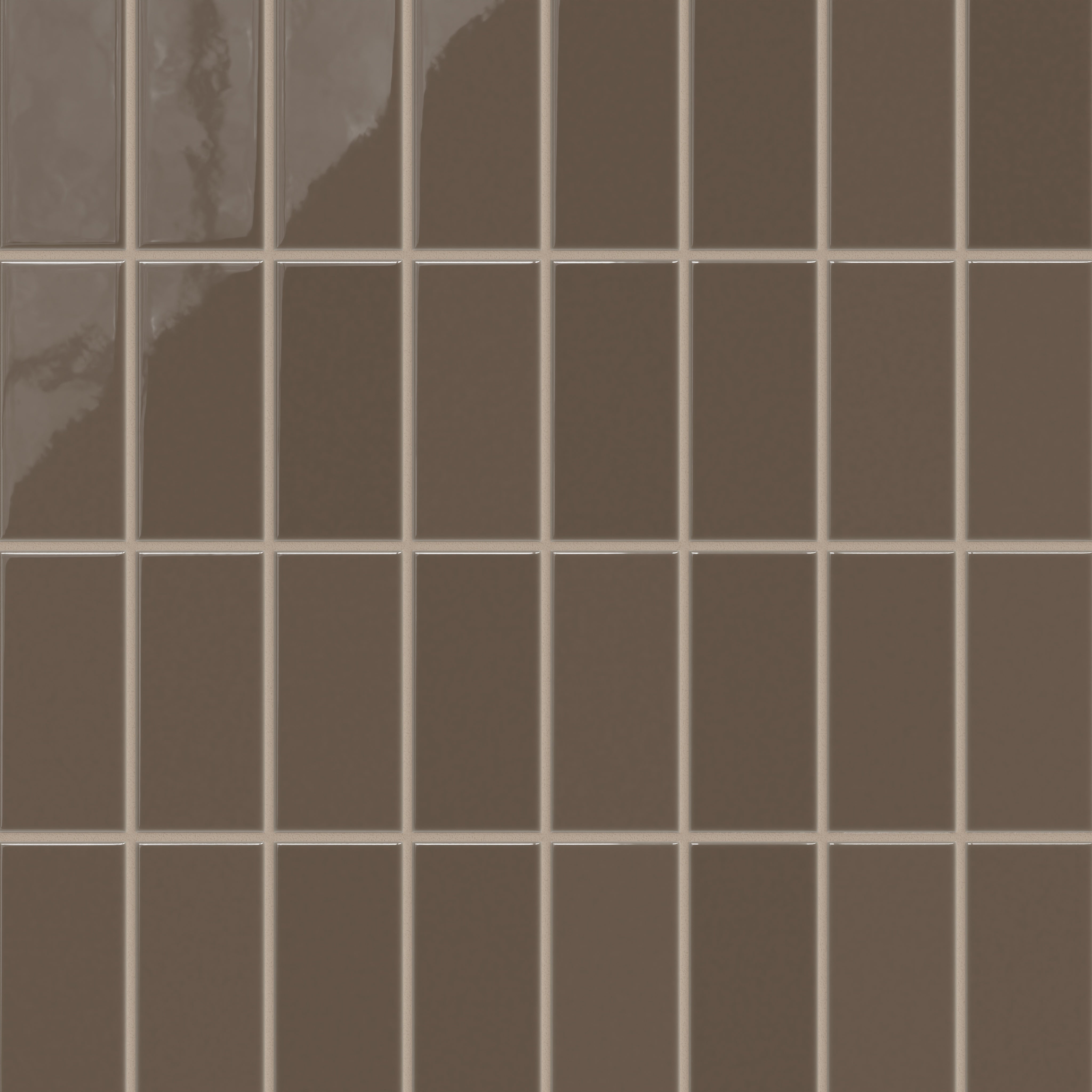 3x6 Natural Press Ceramic Tile in Otter Gloss